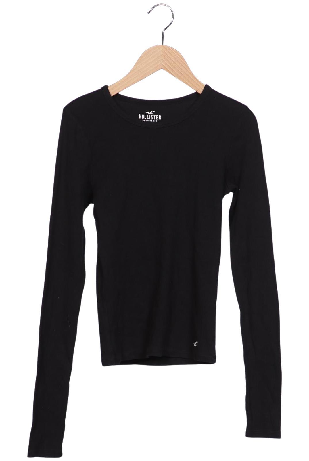 

Hollister Damen Langarmshirt, schwarz, Gr. 38
