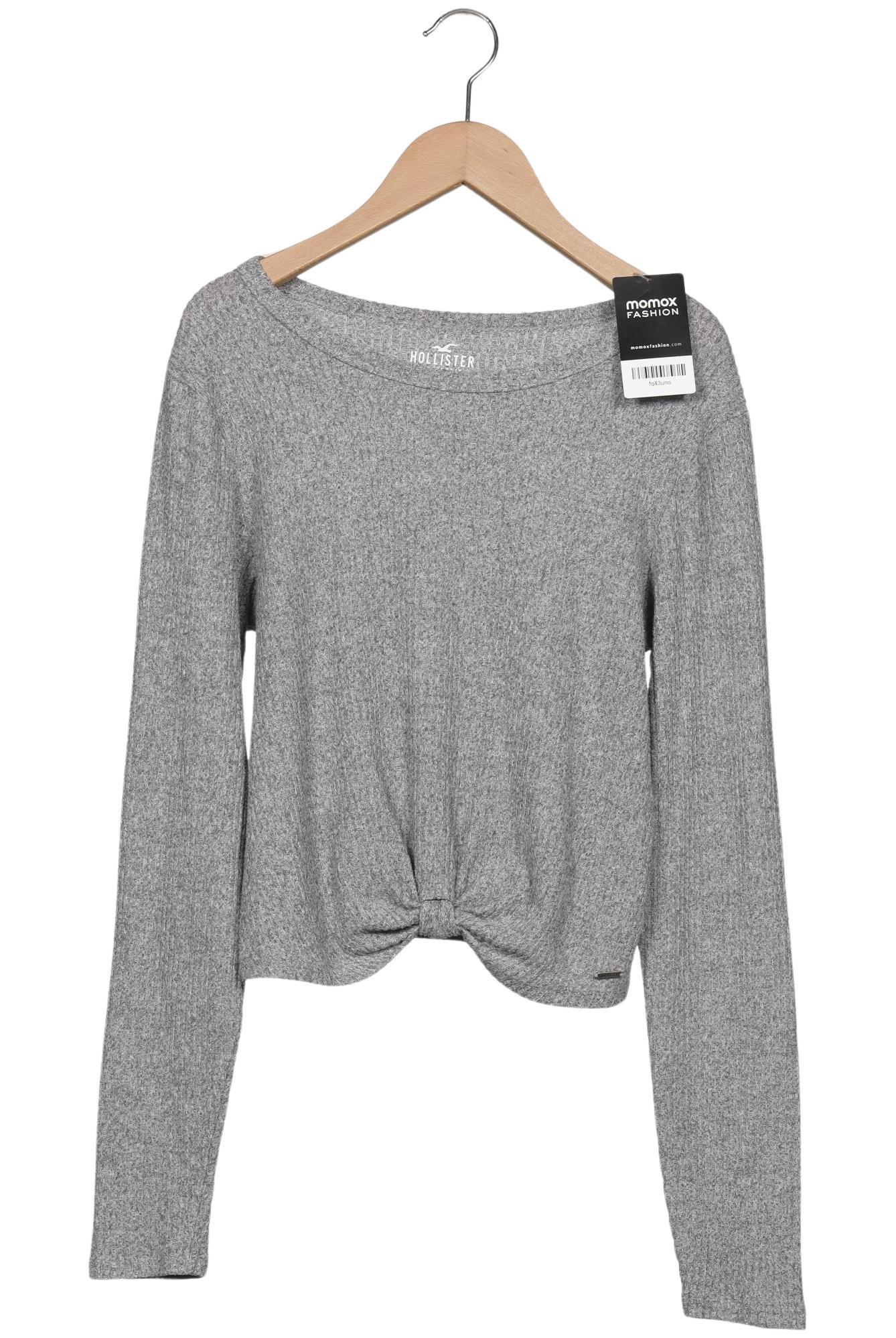 

Hollister Damen Langarmshirt, grau, Gr. 38