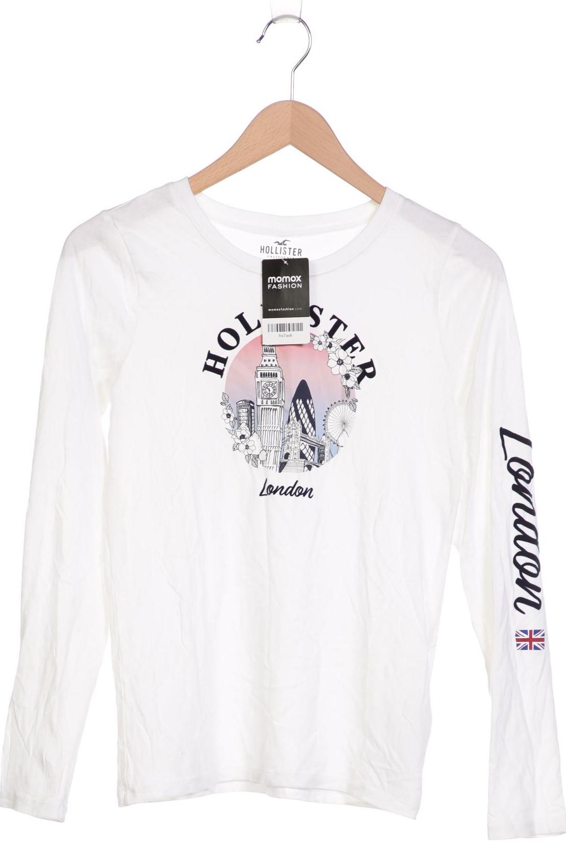 

Hollister Damen Langarmshirt, weiß, Gr. 36