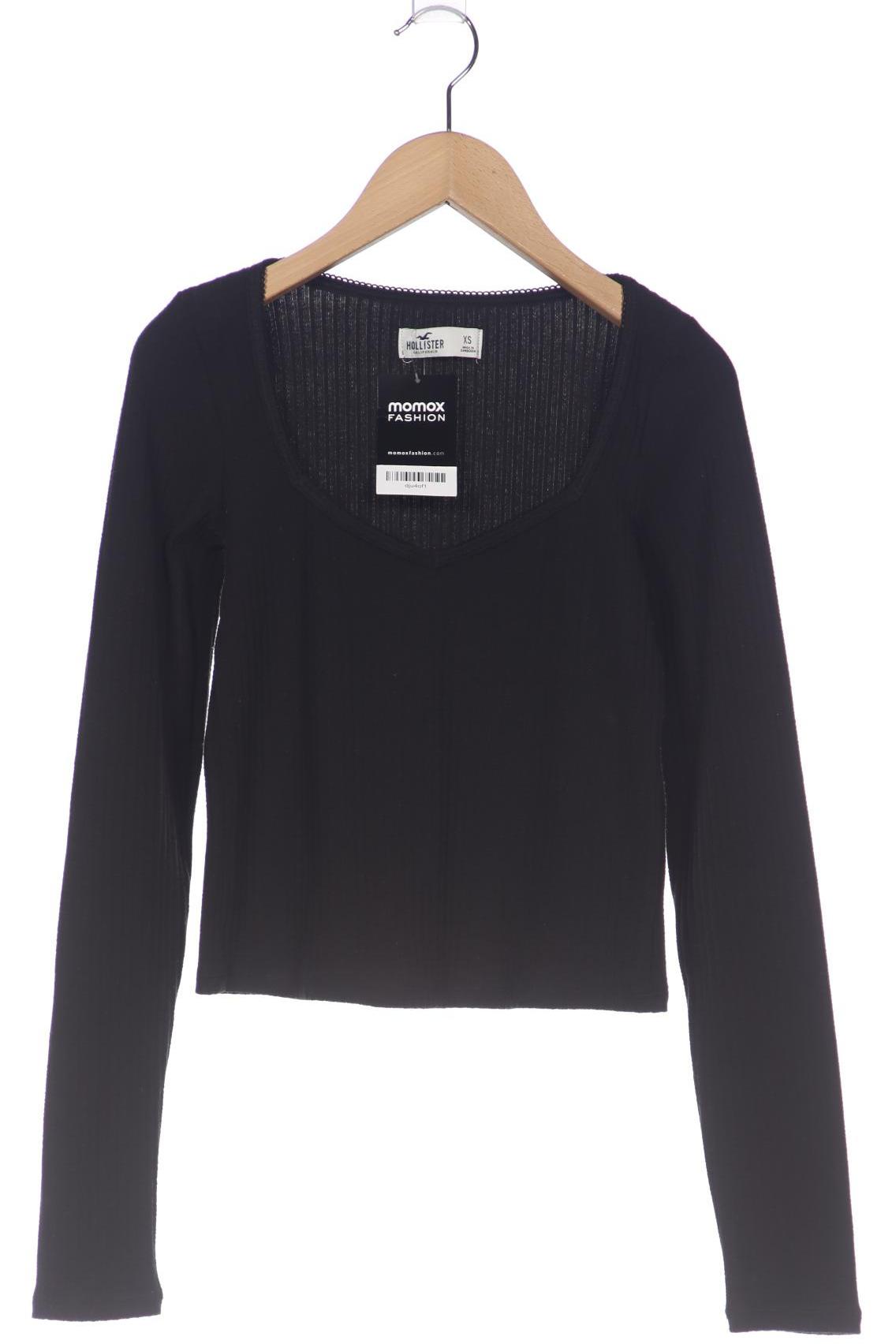 

Hollister Damen Langarmshirt, schwarz, Gr. 34