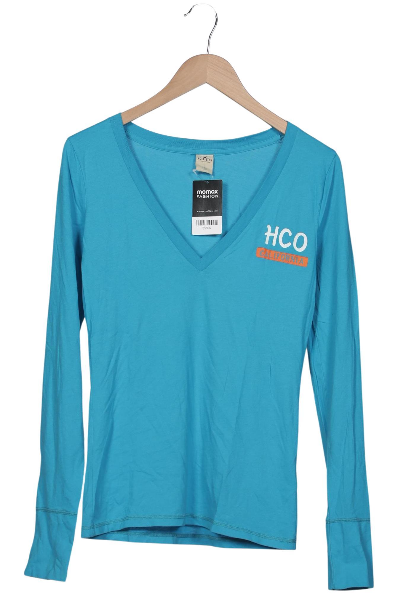 

Hollister Damen Langarmshirt, blau, Gr. 42