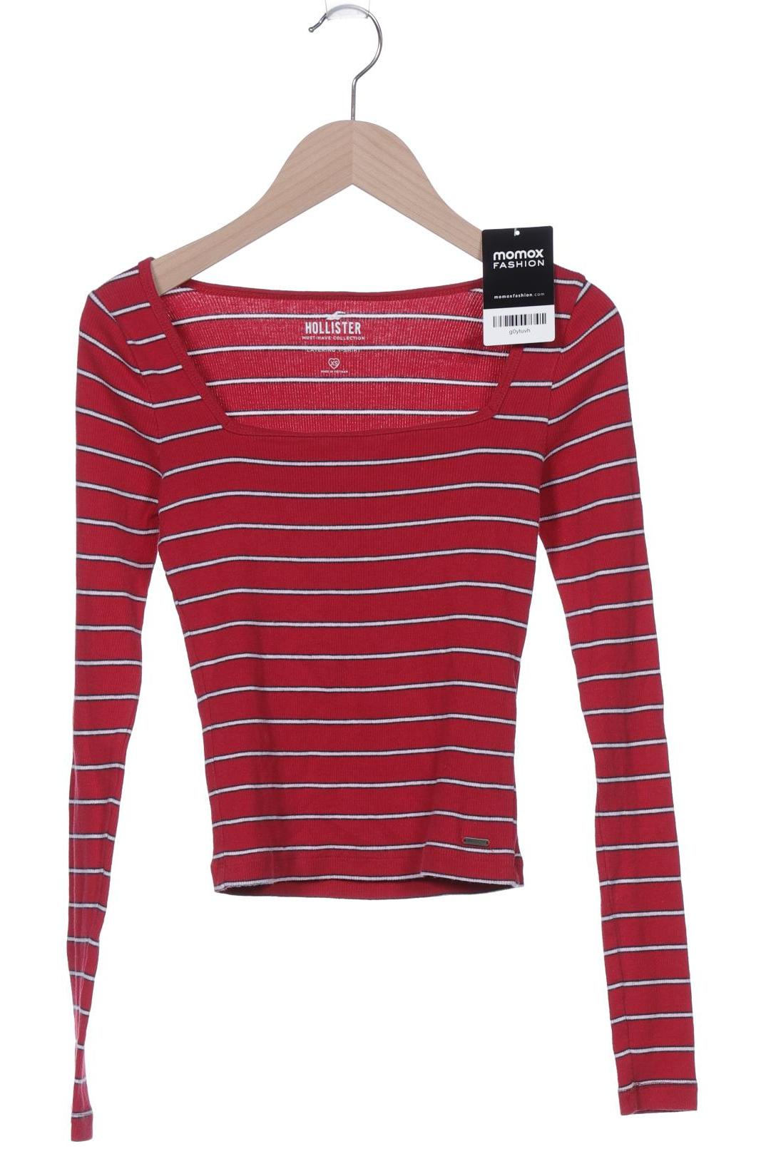 

Hollister Damen Langarmshirt, bordeaux, Gr. 34