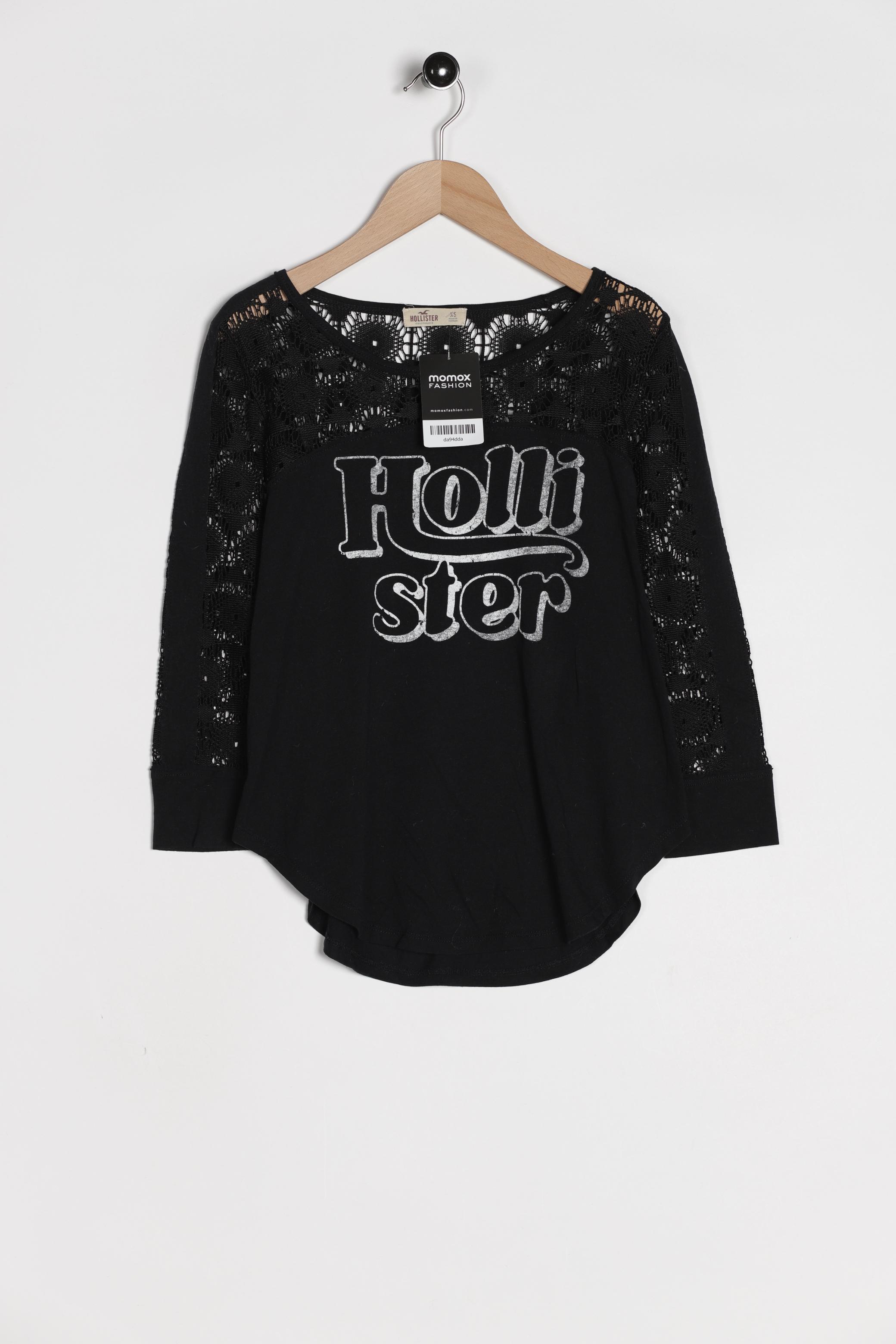 

Hollister Damen Langarmshirt, schwarz, Gr. 34