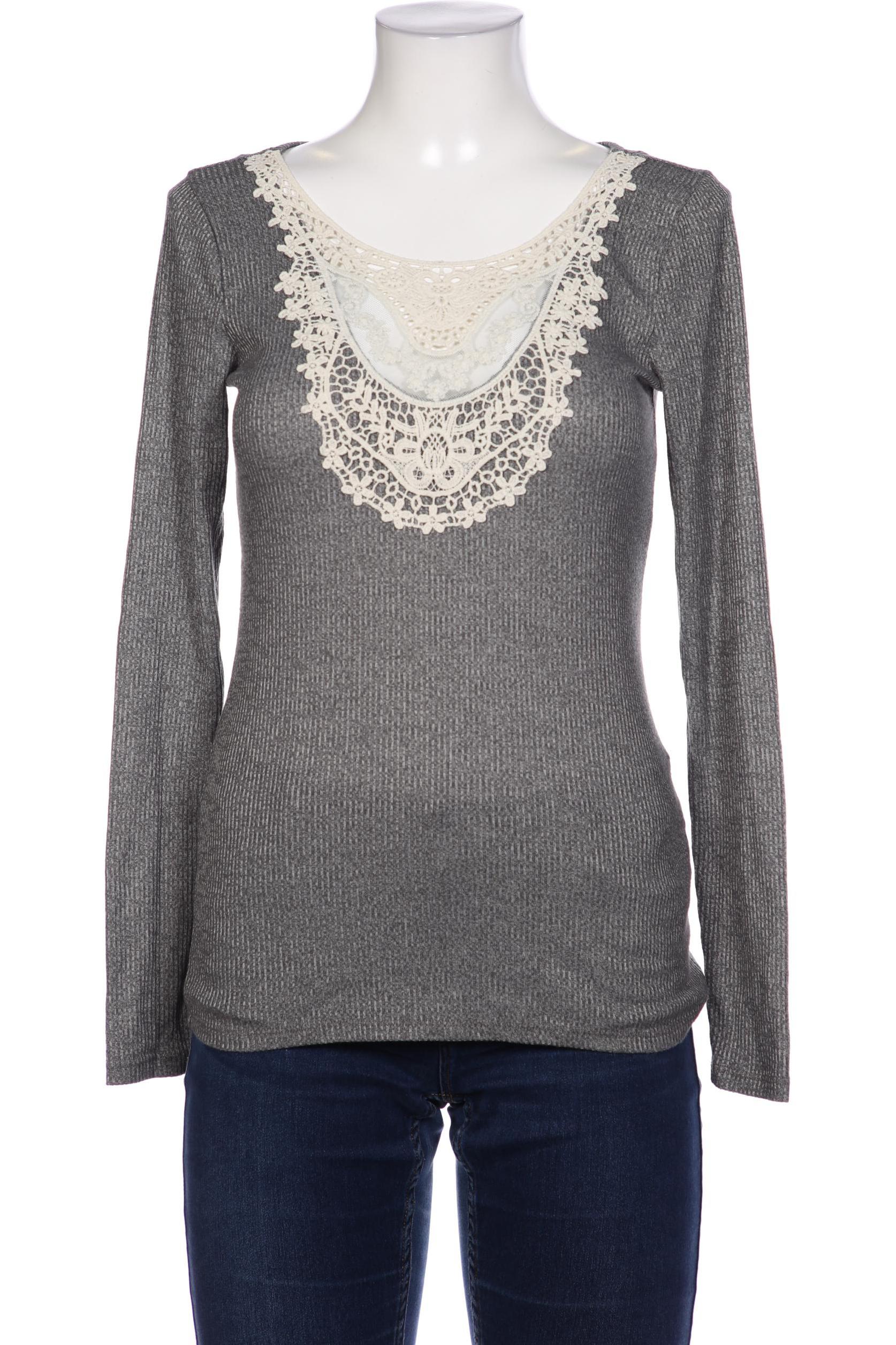 

Hollister Damen Langarmshirt, grau, Gr. 38