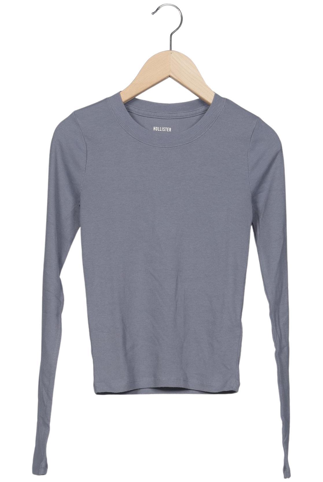 

Hollister Damen Langarmshirt, grau, Gr. 34