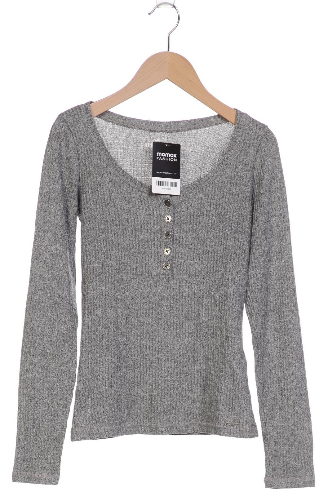 

Hollister Damen Langarmshirt, grau, Gr. 36