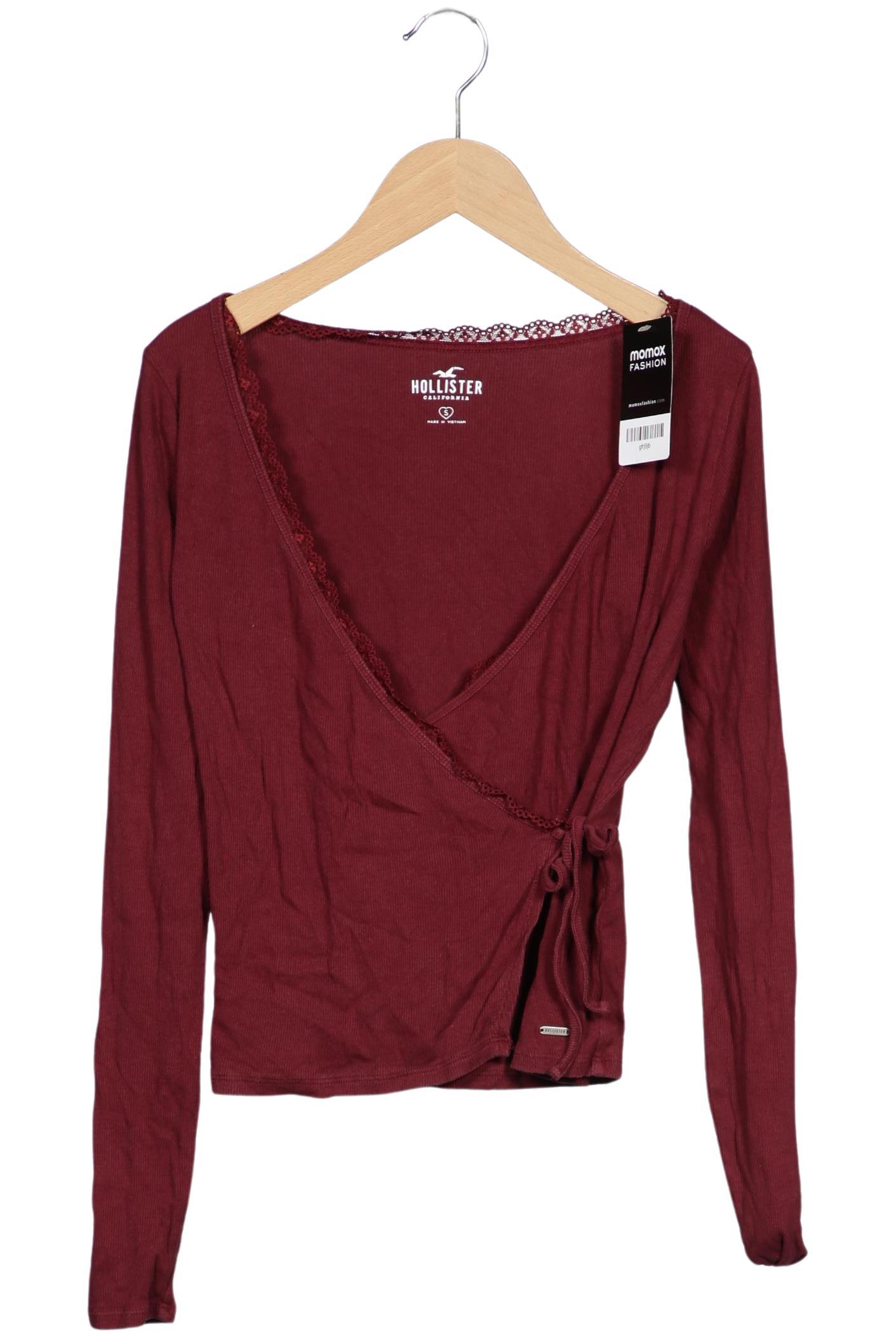 

Hollister Damen Langarmshirt, bordeaux, Gr. 36