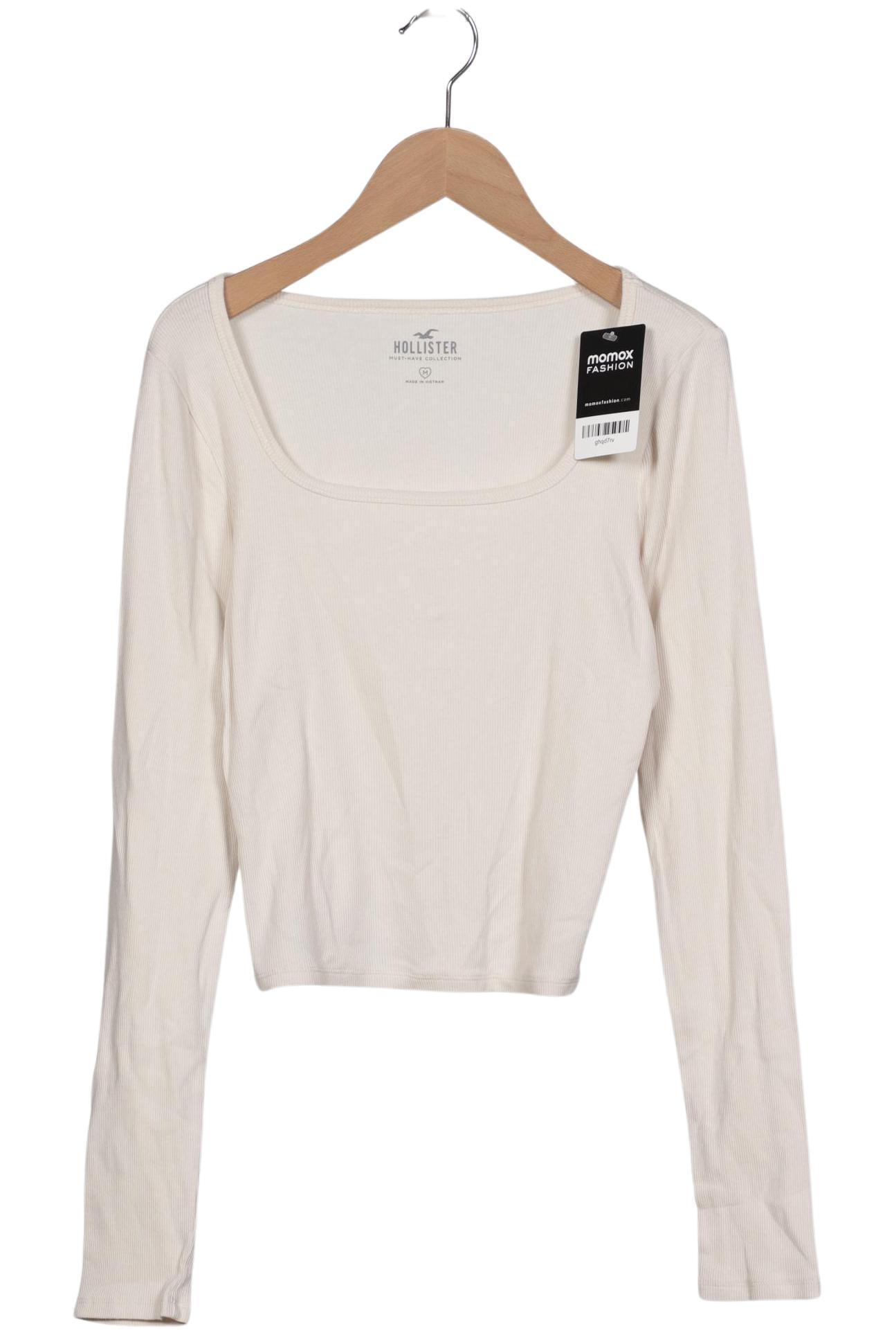 

Hollister Damen Langarmshirt, cremeweiß, Gr. 38