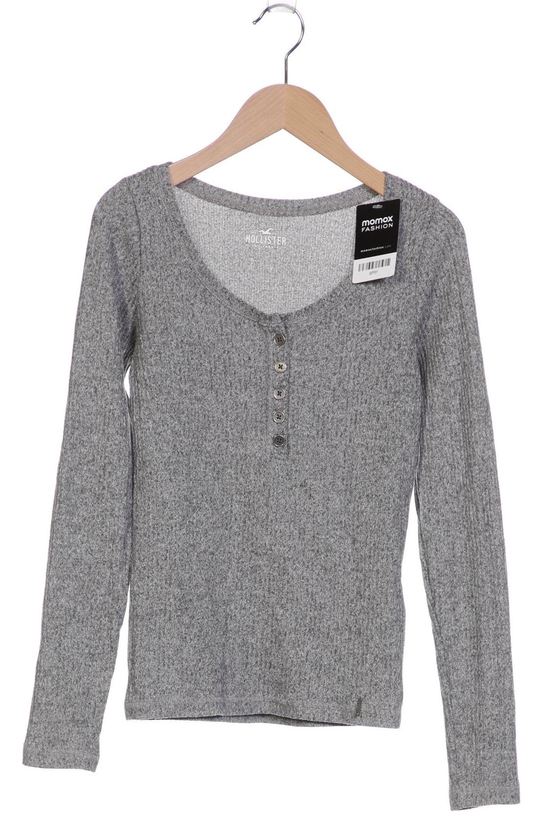 

Hollister Damen Langarmshirt, grau, Gr. 36