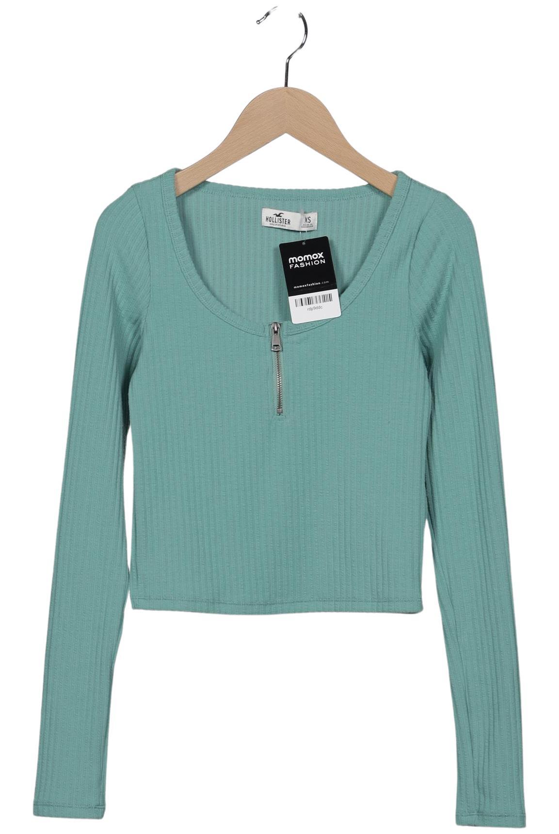 

Hollister Damen Langarmshirt, türkis, Gr. 34
