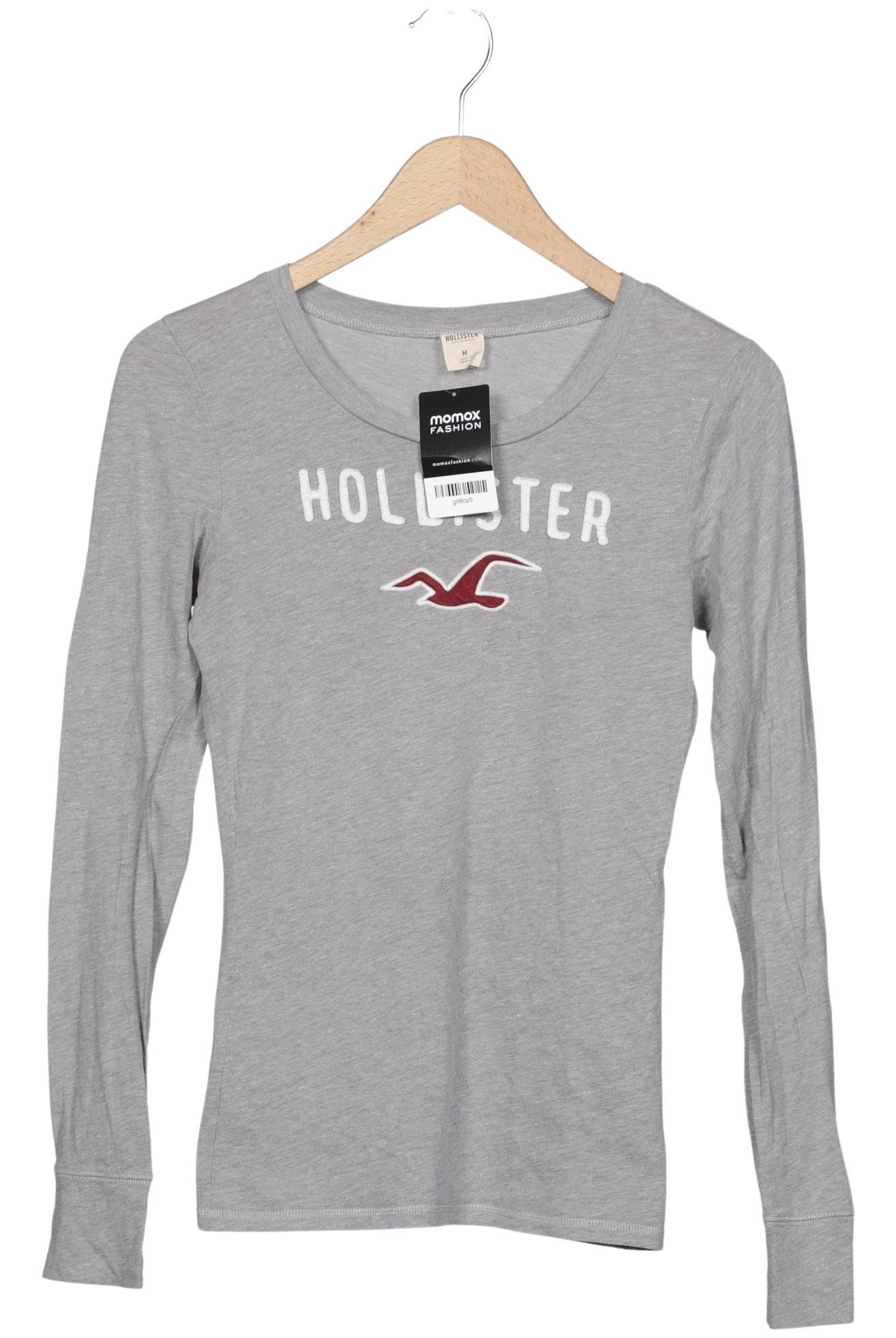 

Hollister Damen Langarmshirt, grau, Gr. 38