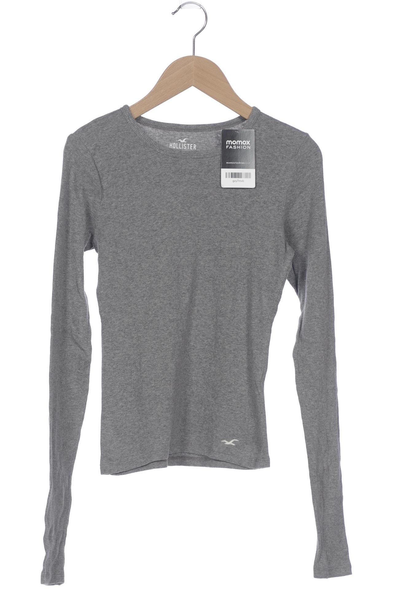 

Hollister Damen Langarmshirt, grau, Gr. 36
