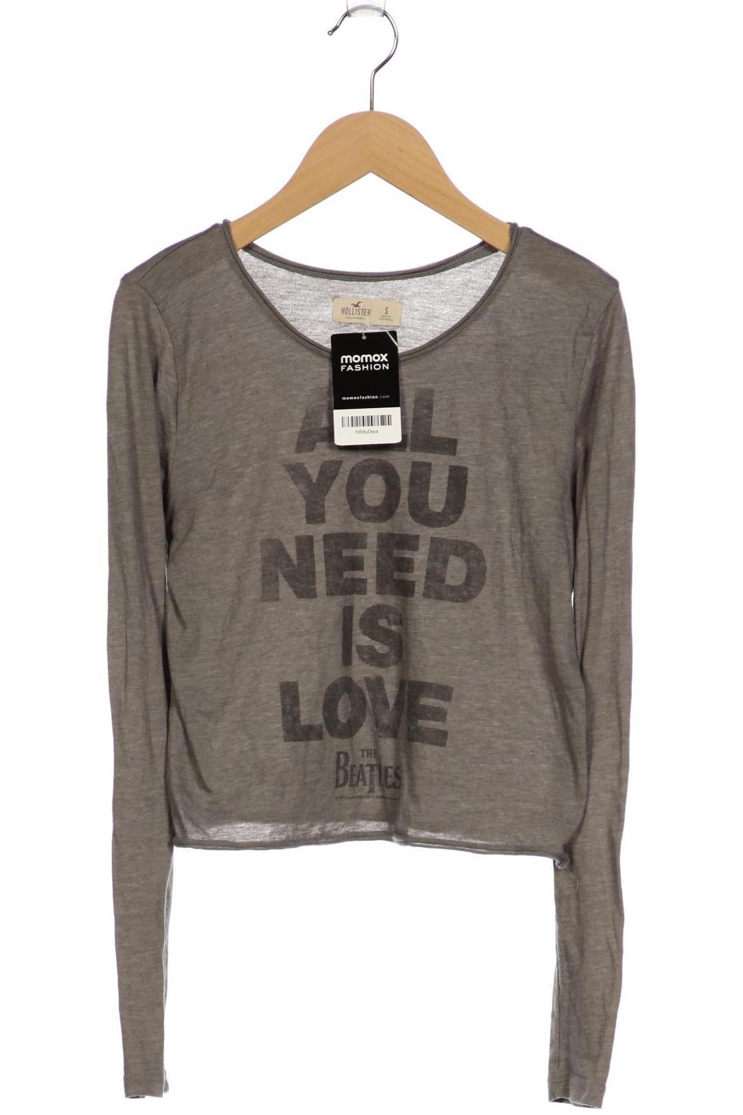 

Hollister Damen Langarmshirt, grau, Gr. 36