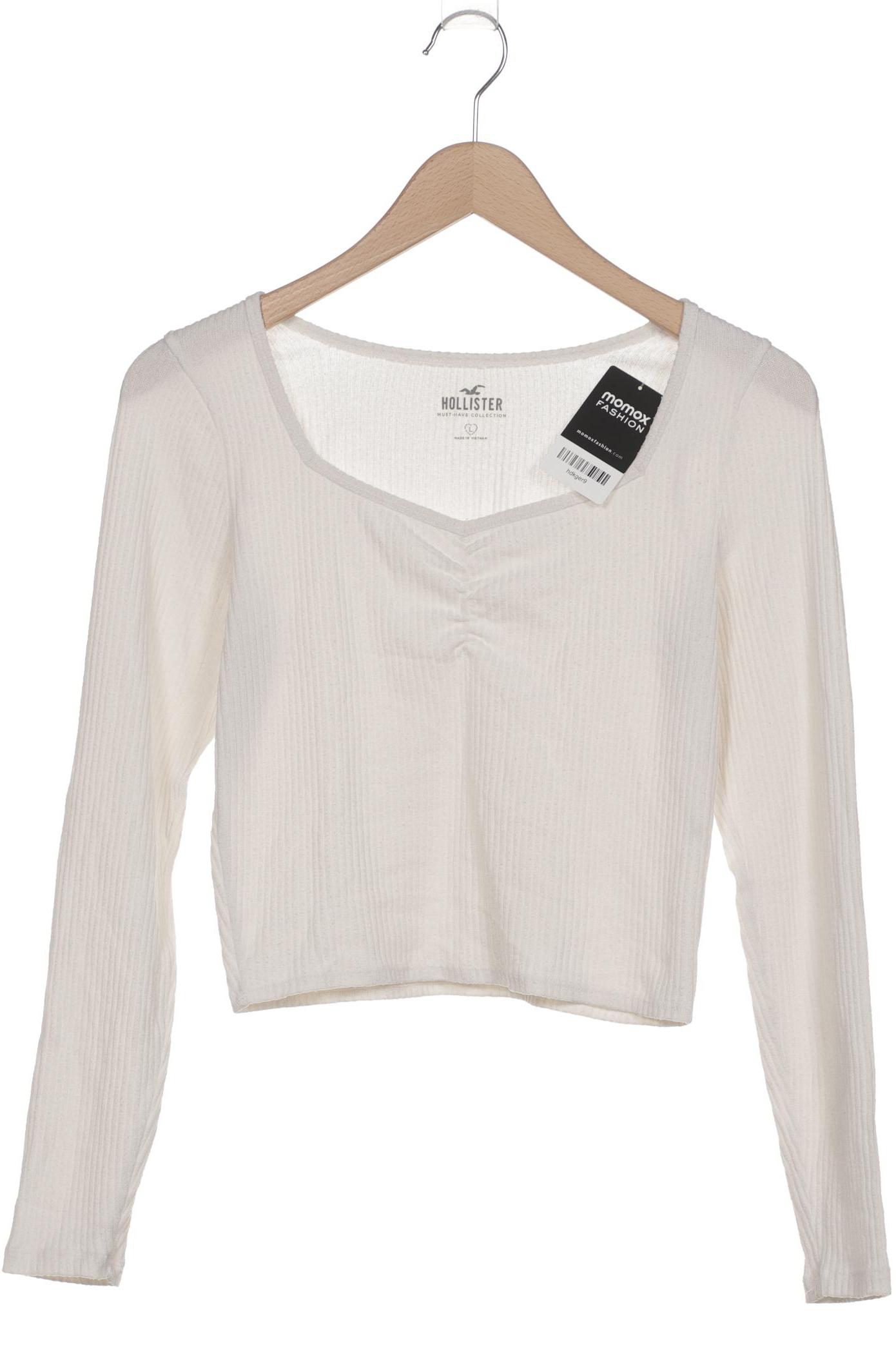 

Hollister Damen Langarmshirt, cremeweiß, Gr. 42