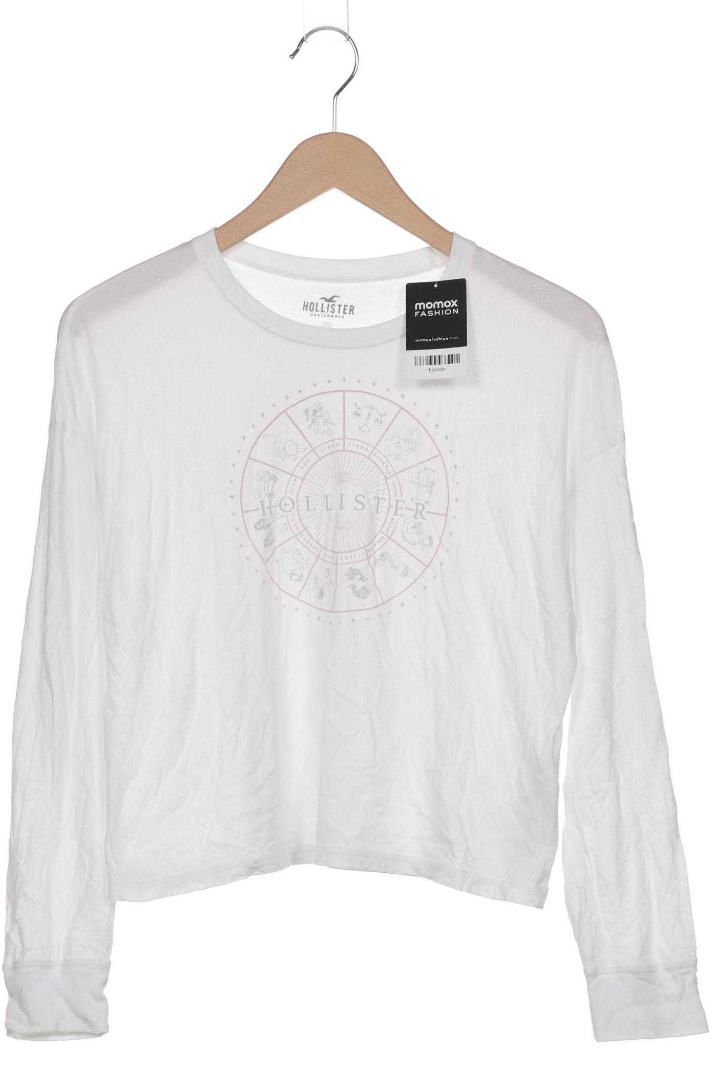 

Hollister Damen Langarmshirt, weiß, Gr. 34