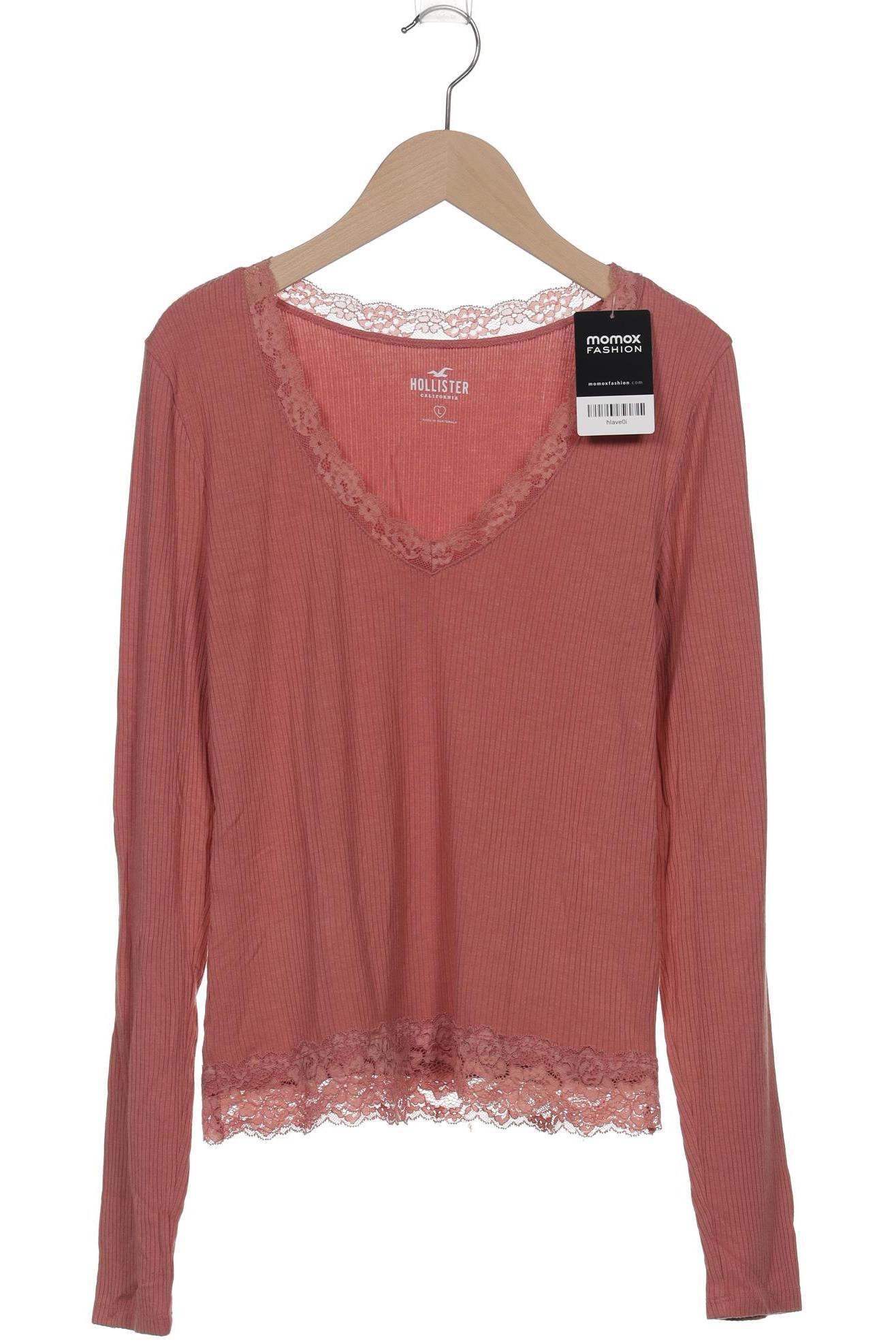 

Hollister Damen Langarmshirt, rot, Gr. 42