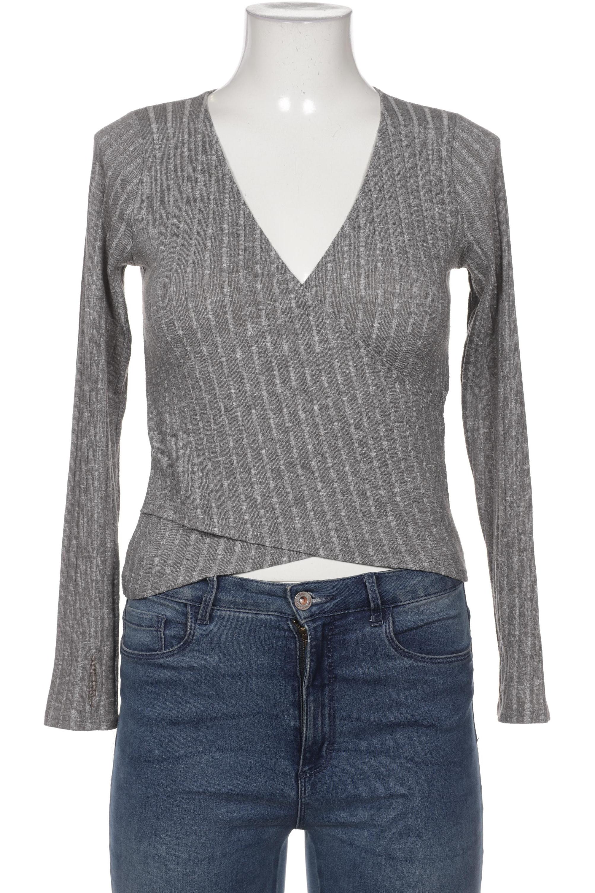 

Hollister Damen Langarmshirt, grau, Gr. 42
