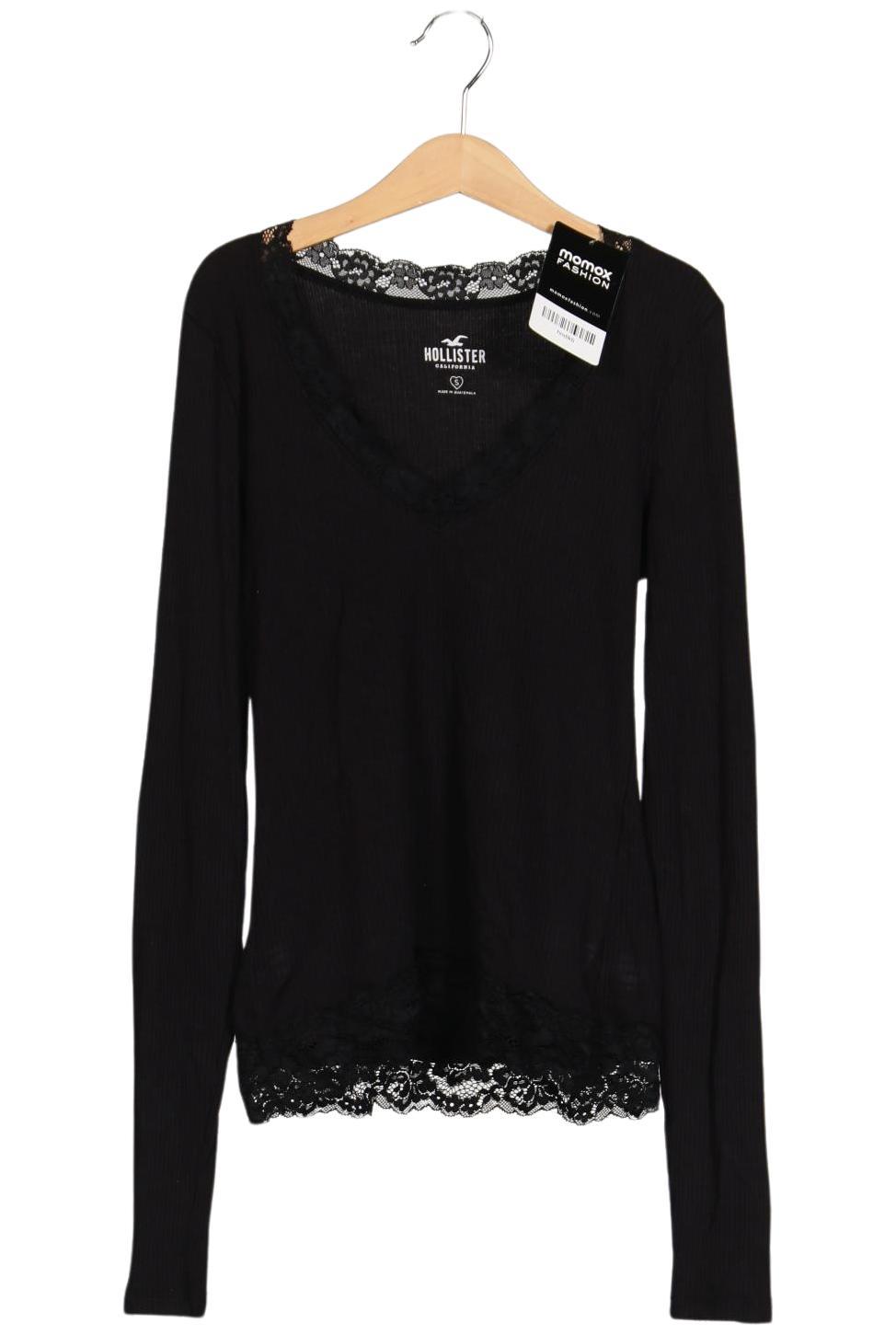 

Hollister Damen Langarmshirt, schwarz, Gr. 36