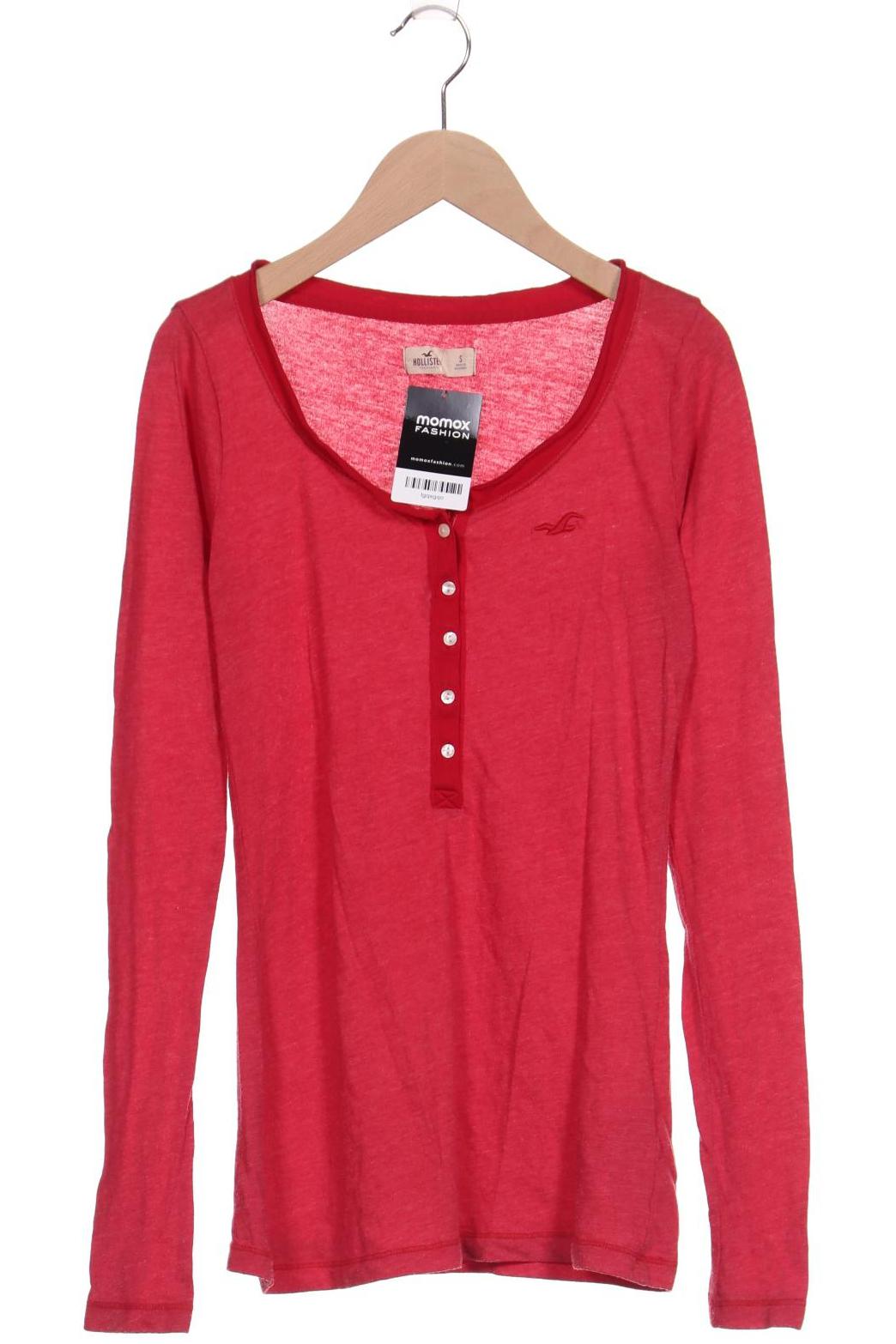 

Hollister Damen Langarmshirt, rot, Gr. 36