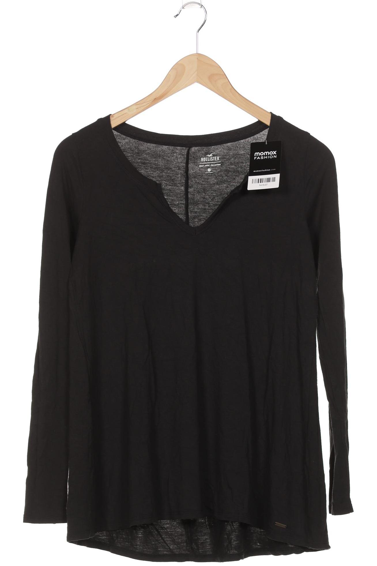 

Hollister Damen Langarmshirt, schwarz, Gr. 36