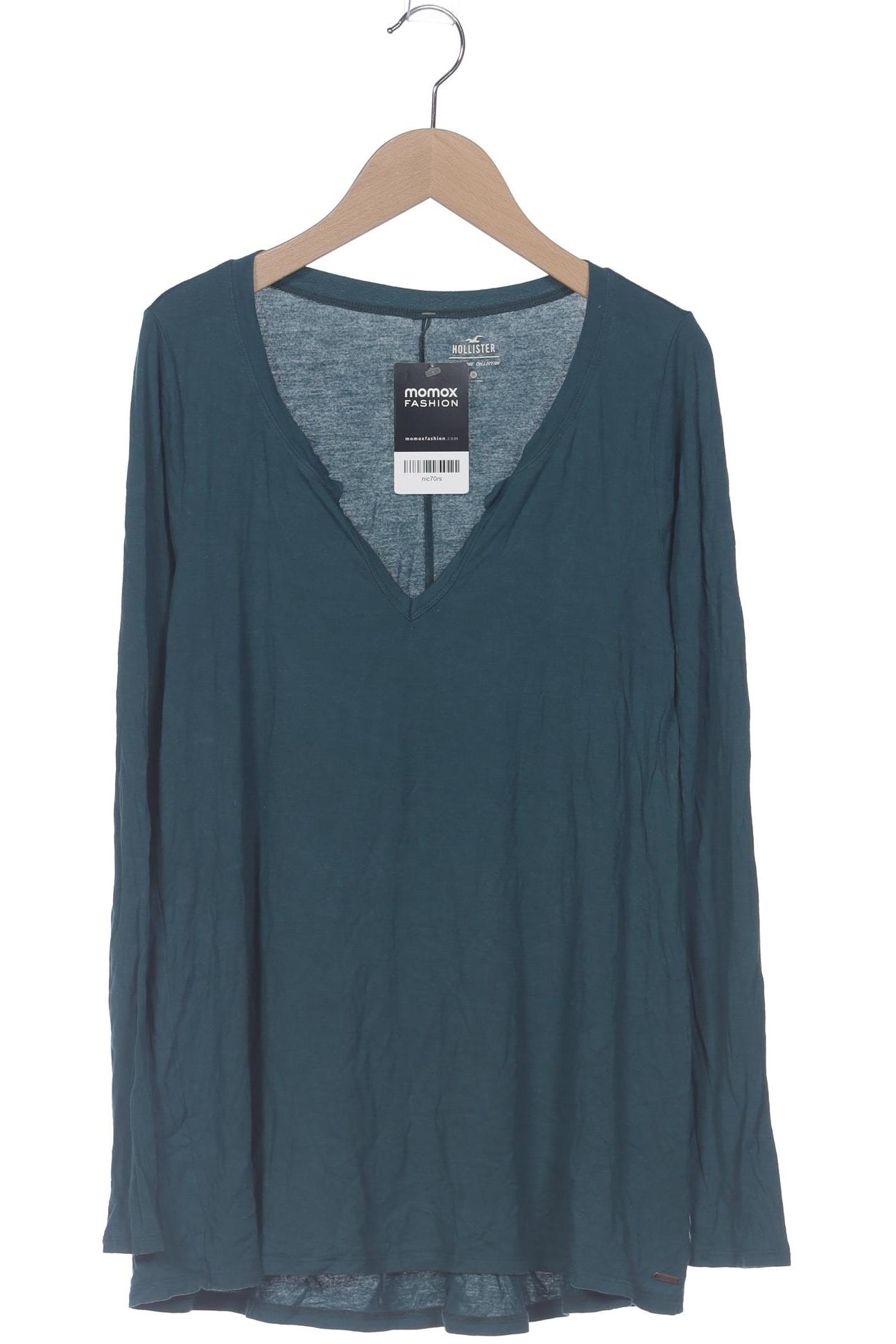 

Hollister Damen Langarmshirt, türkis, Gr. 38
