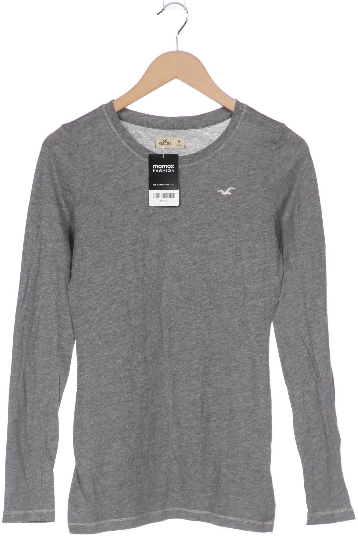 

Hollister Damen Langarmshirt, grau, Gr. 38