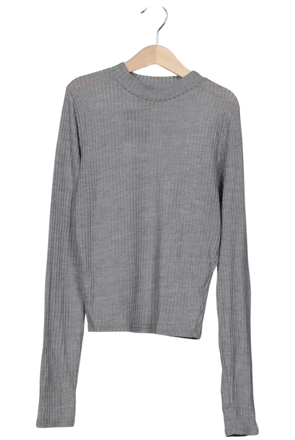 

Hollister Damen Langarmshirt, grau, Gr. 36