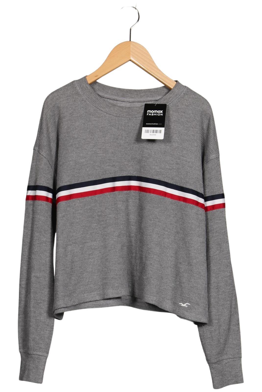 

Hollister Damen Langarmshirt, grau, Gr. 34