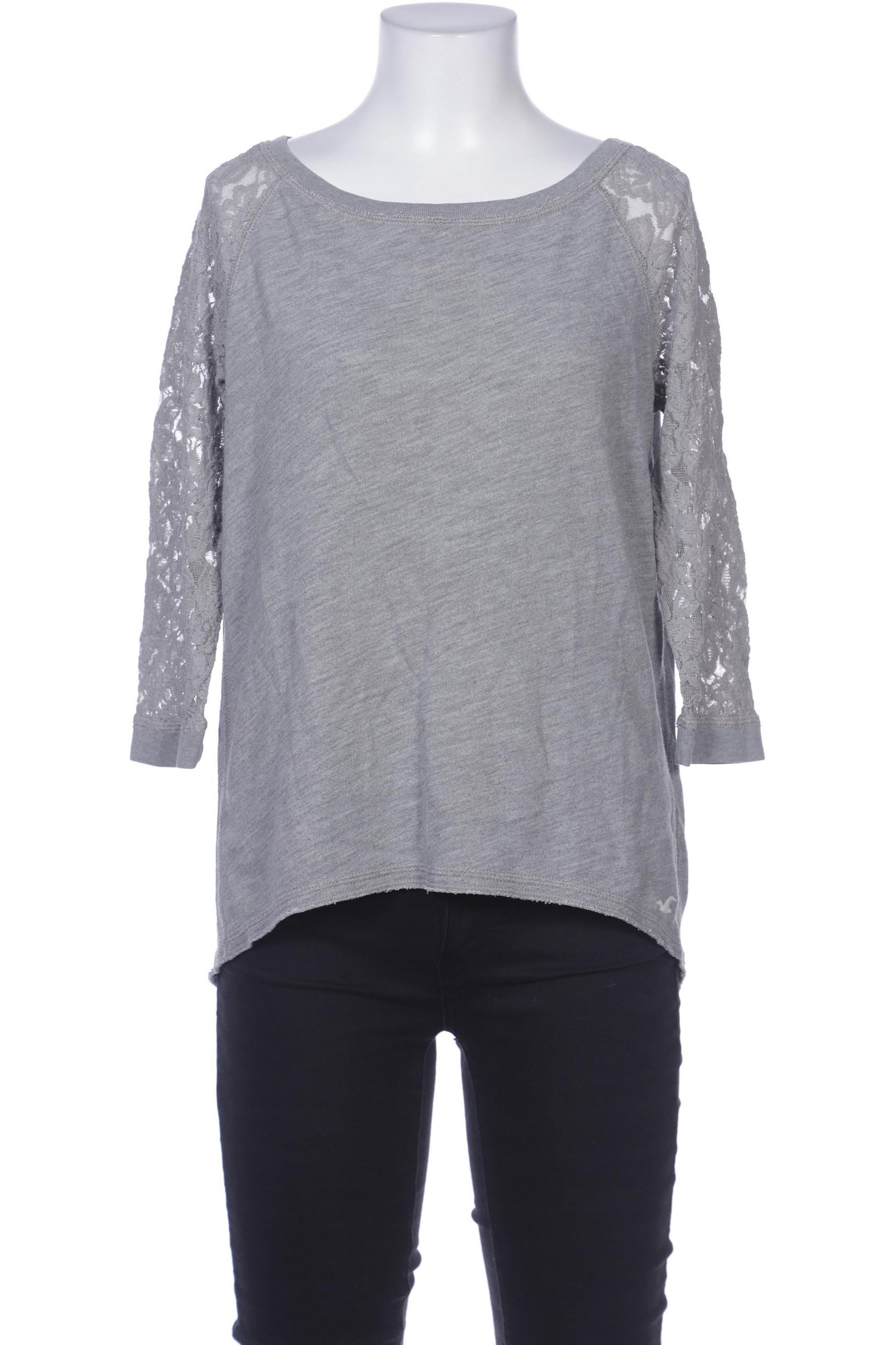 

Hollister Damen Langarmshirt, grau, Gr. 36