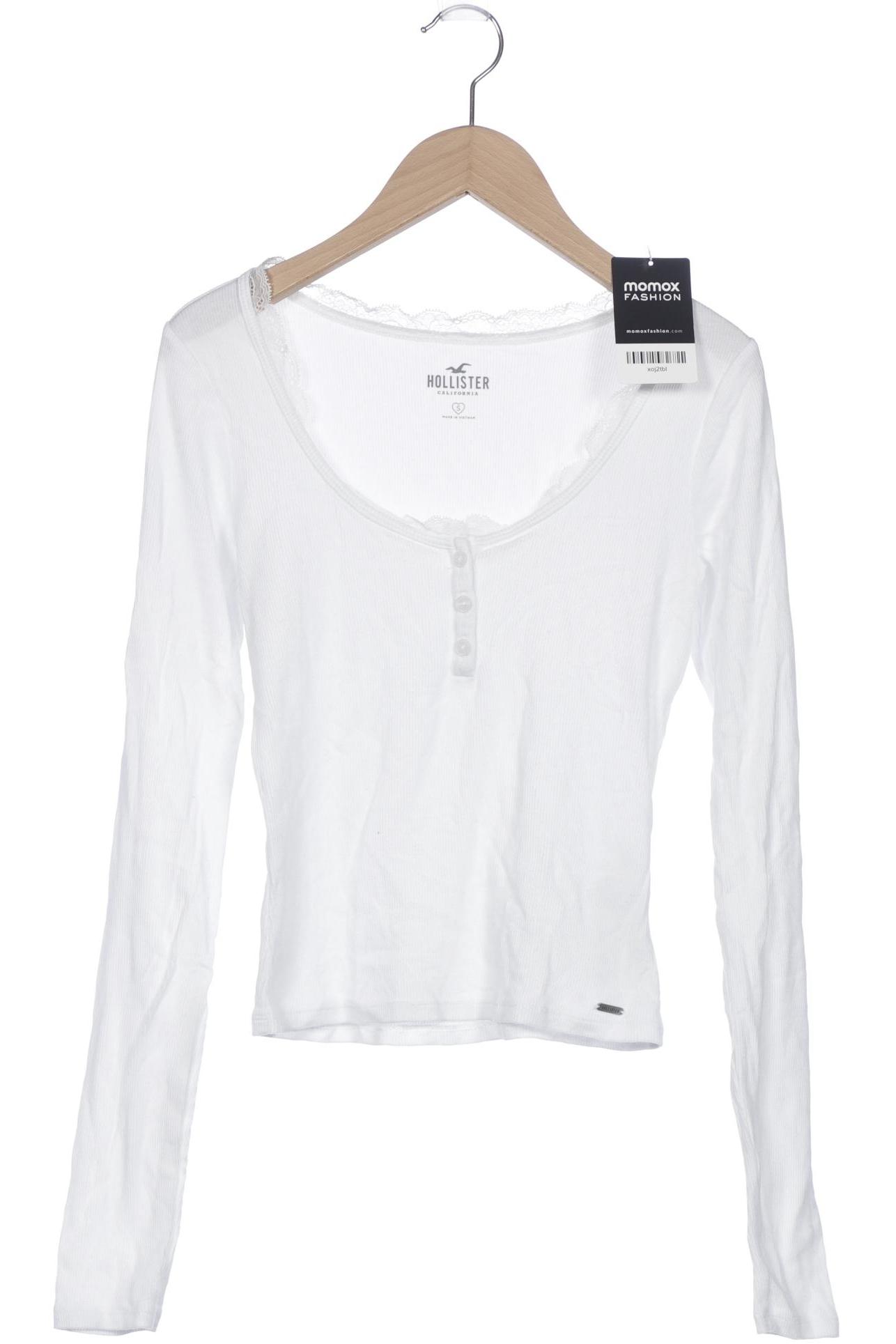 

Hollister Damen Langarmshirt, weiß, Gr. 36
