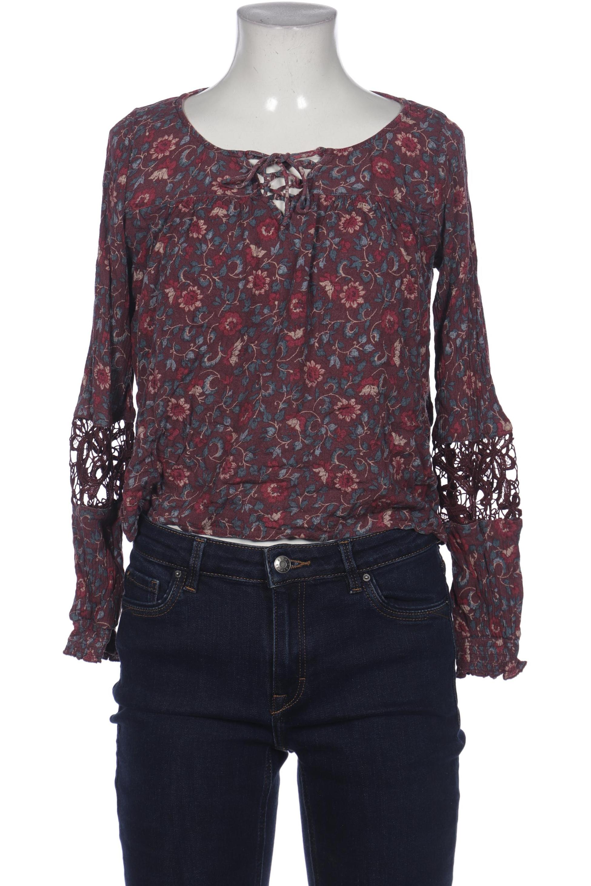 

Hollister Damen Langarmshirt, bordeaux, Gr. 34