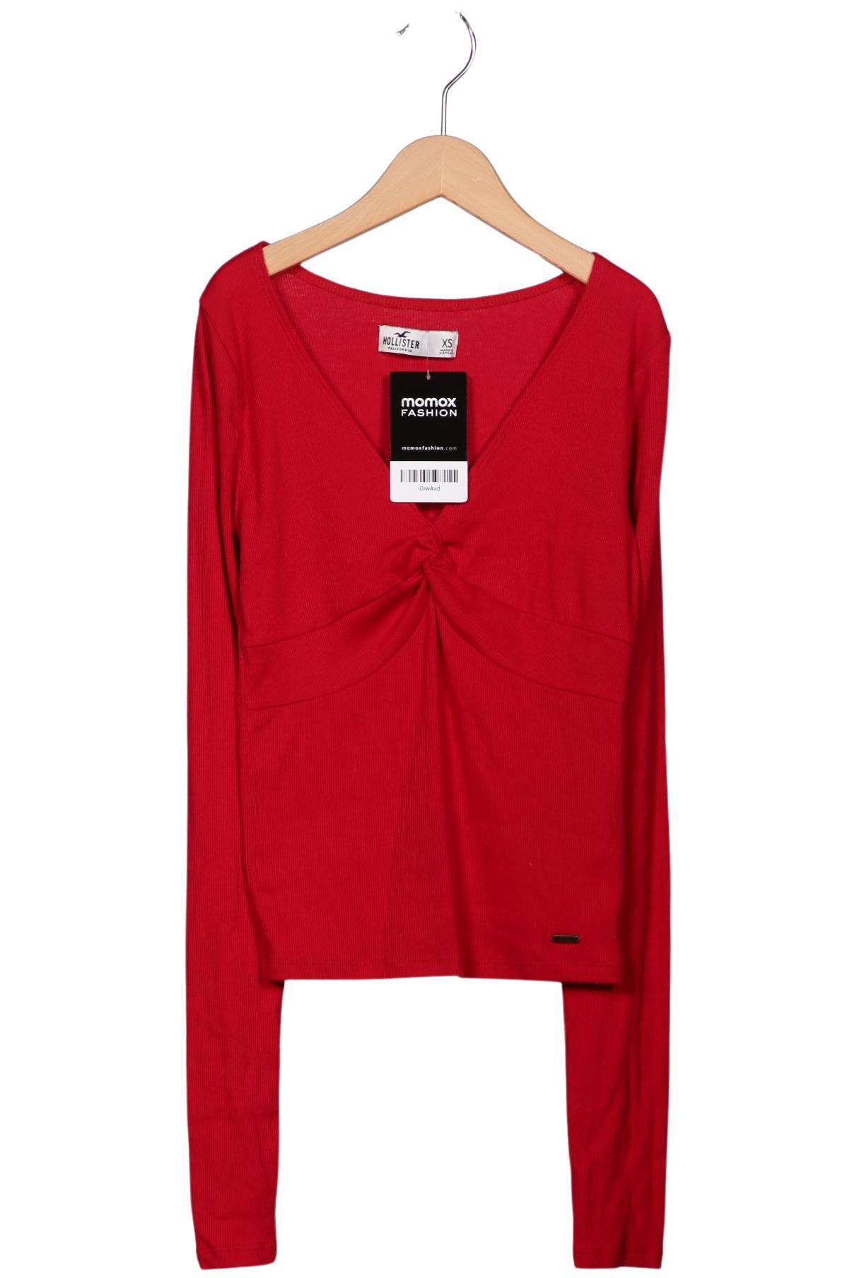 

Hollister Damen Langarmshirt, rot, Gr. 34
