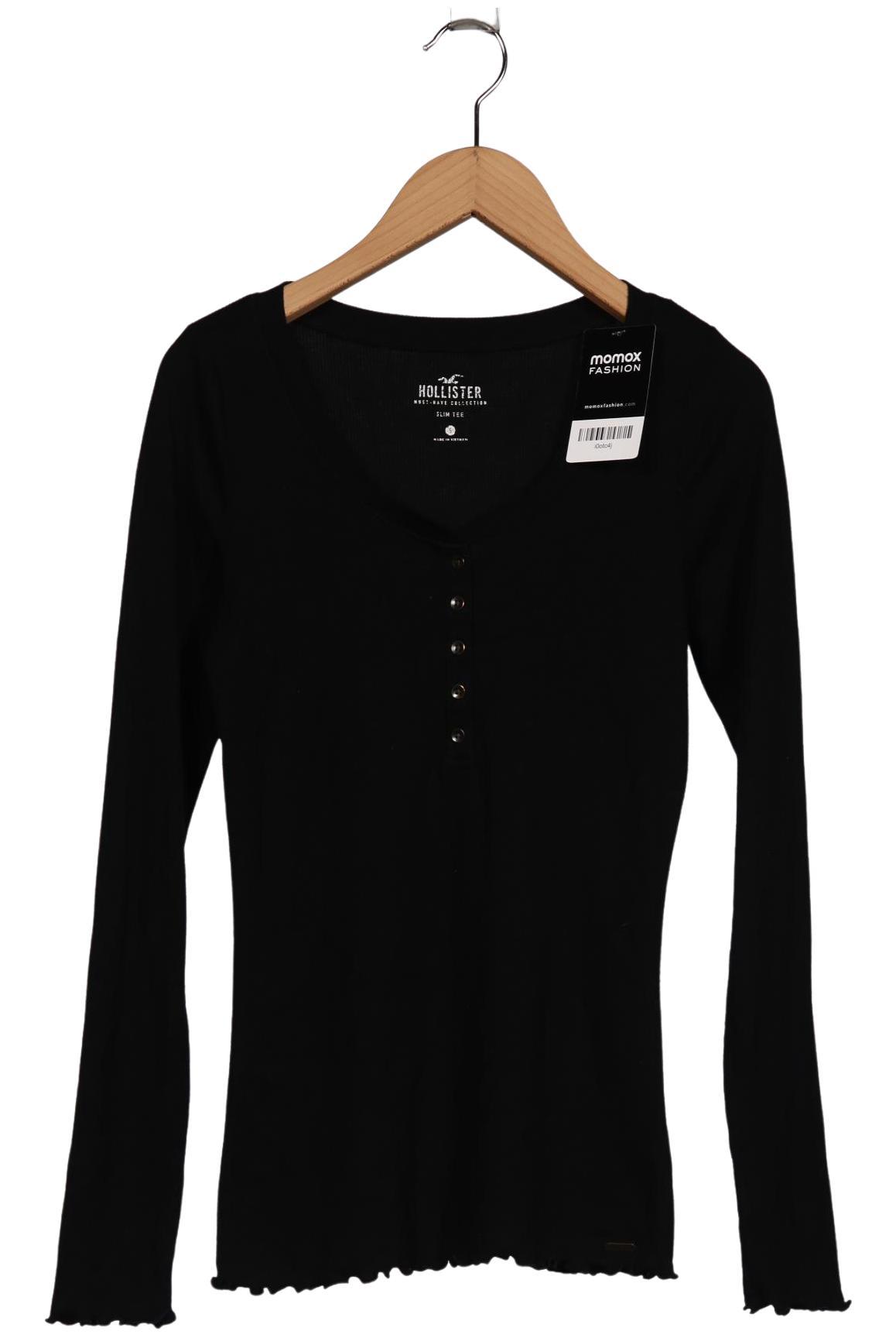 

Hollister Damen Langarmshirt, schwarz, Gr. 36
