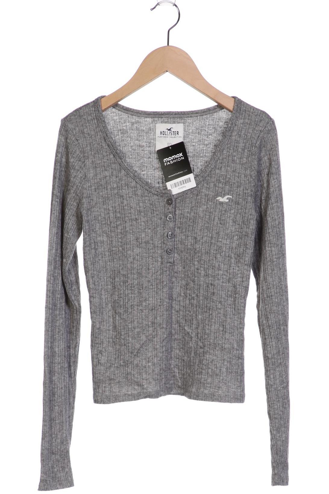 

Hollister Damen Langarmshirt, grau, Gr. 38
