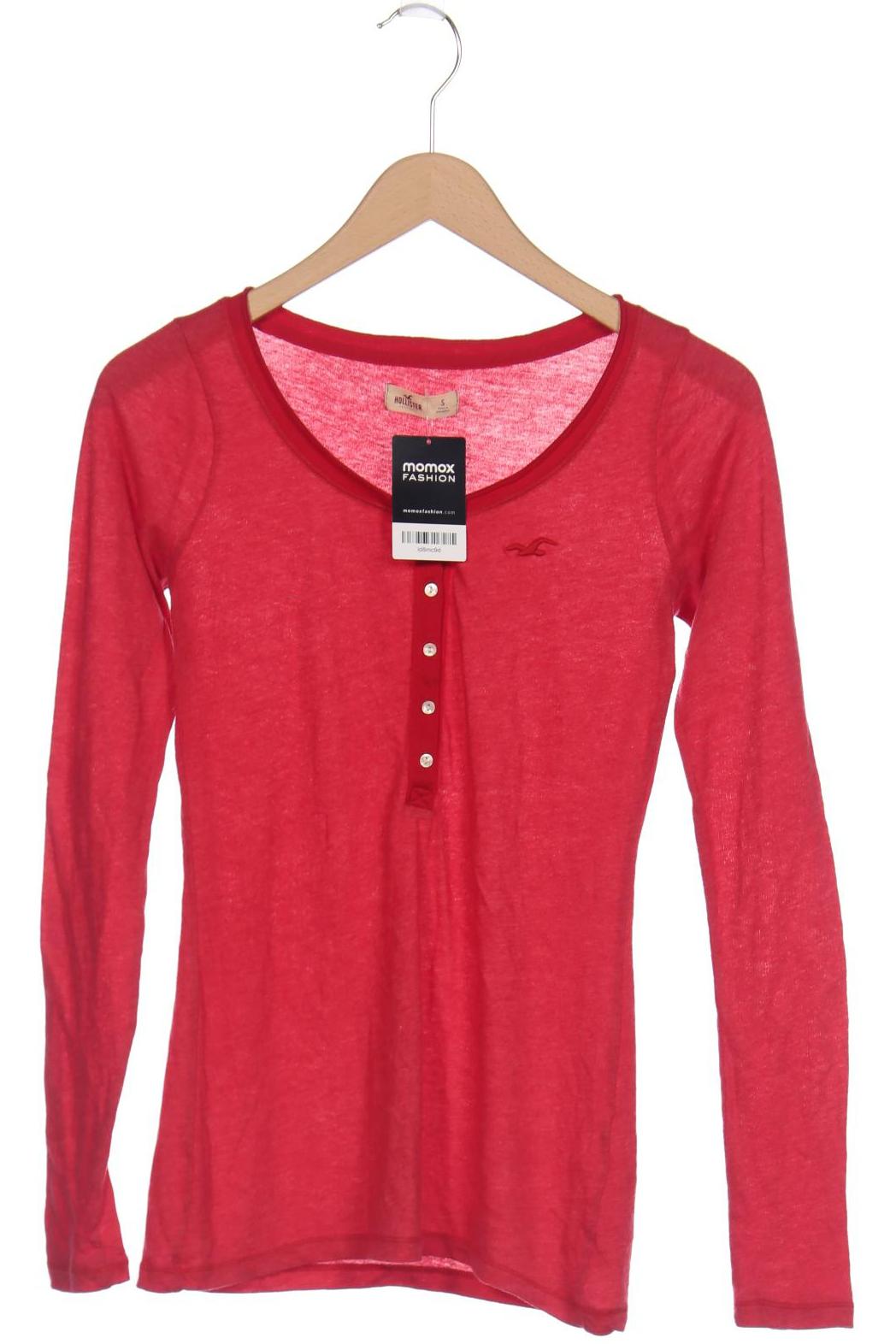 

Hollister Damen Langarmshirt, rot, Gr. 36
