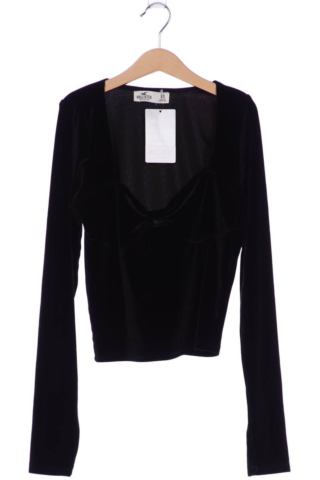 

Hollister Damen Langarmshirt, schwarz, Gr. 34