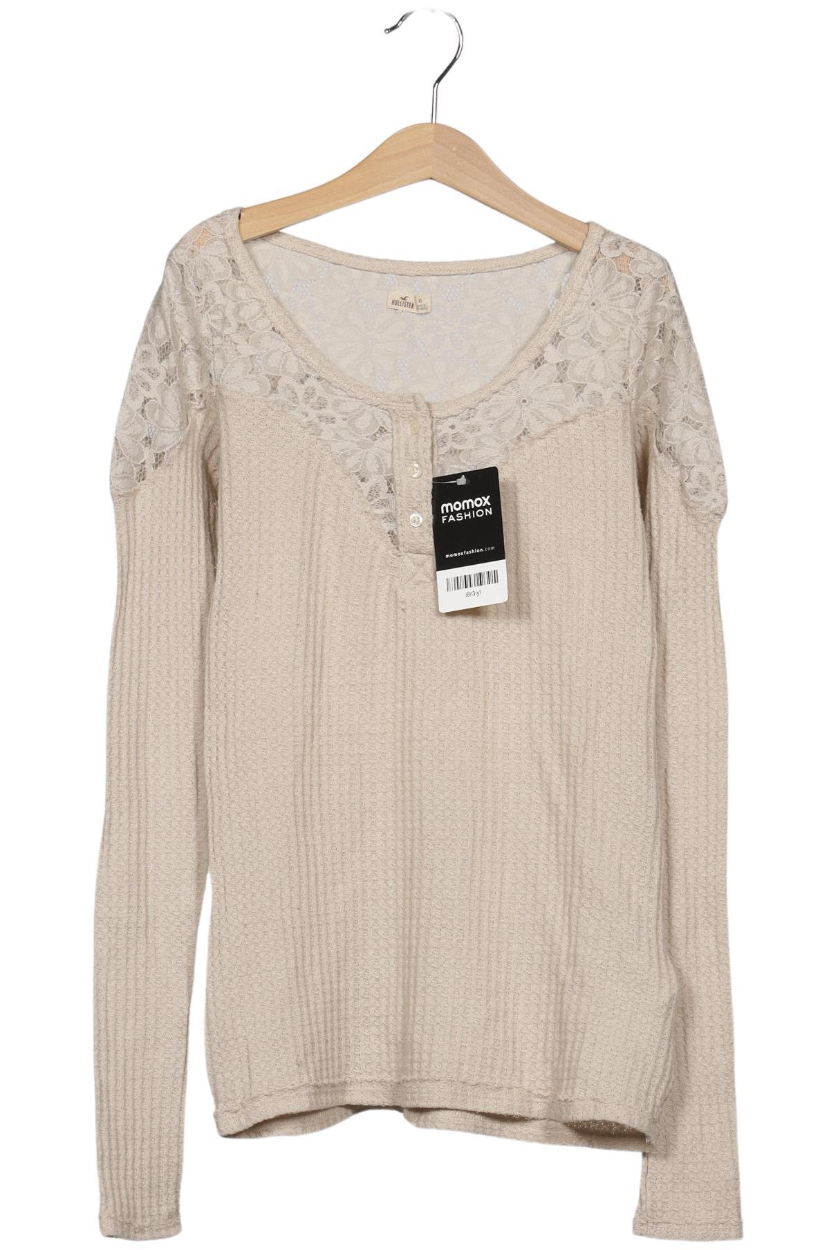 

Hollister Damen Langarmshirt, beige, Gr. 34