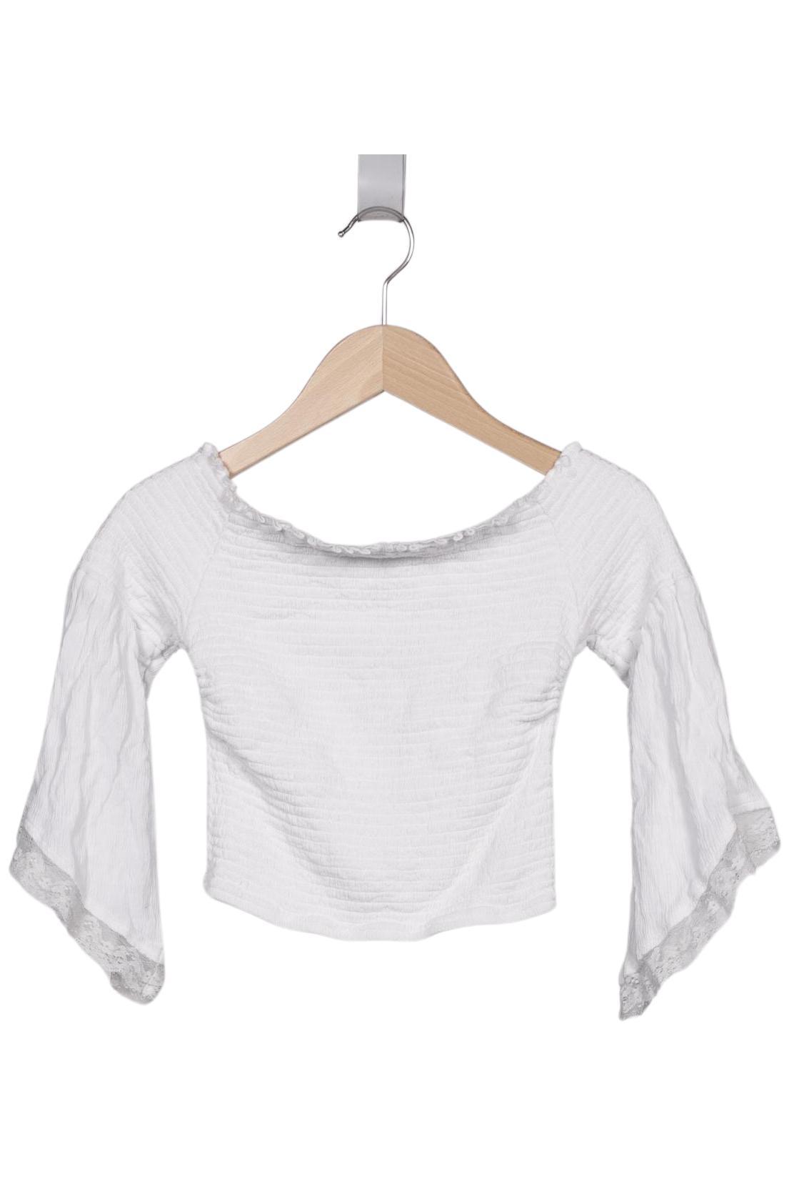 

Hollister Damen Langarmshirt, weiß, Gr. 36