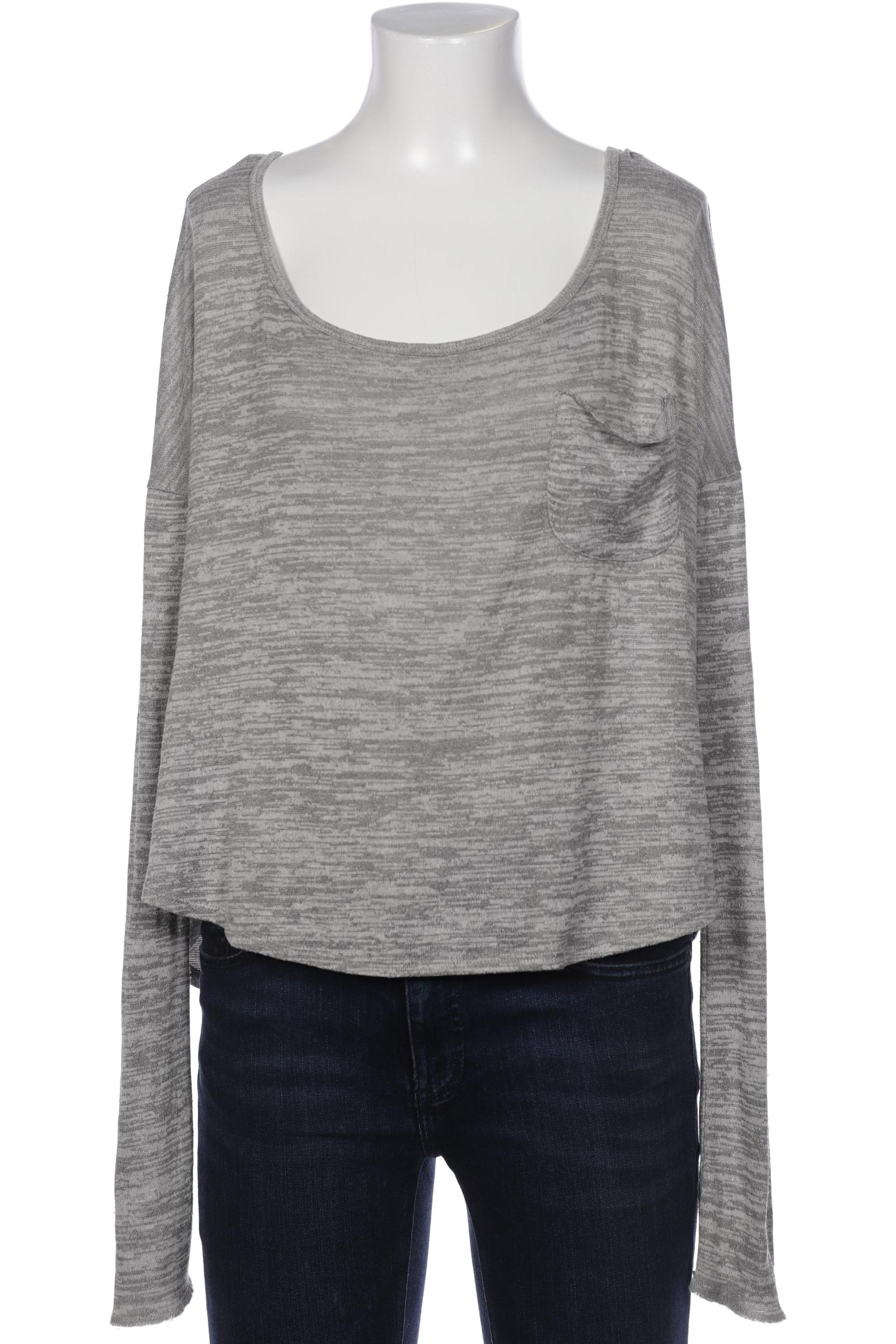 

Hollister Damen Langarmshirt, grau, Gr. 36