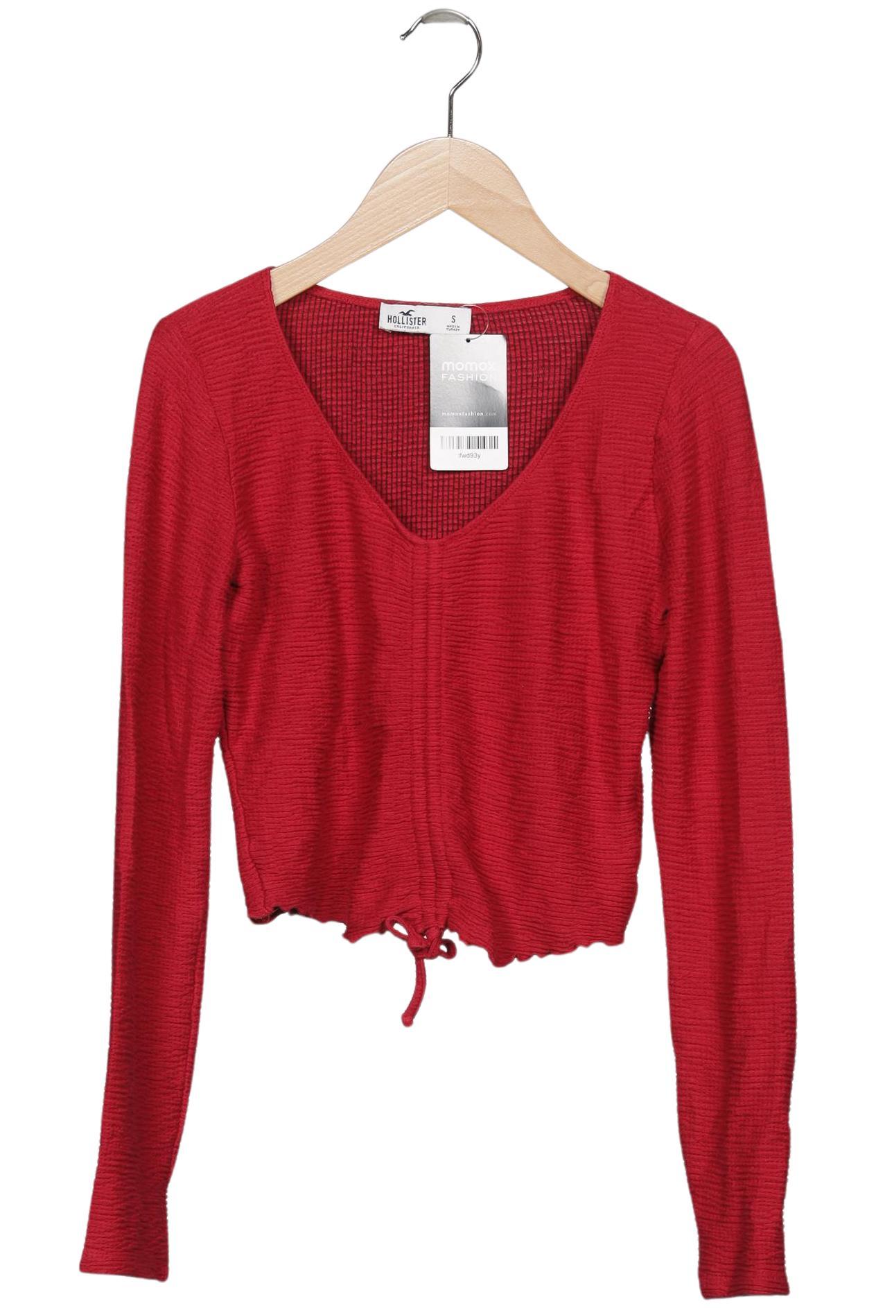 

Hollister Damen Langarmshirt, rot, Gr. 36
