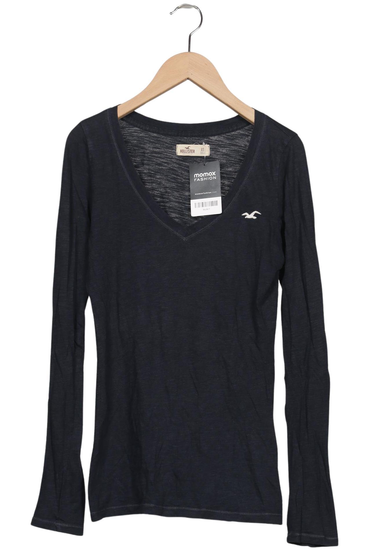 

Hollister Damen Langarmshirt, marineblau, Gr. 34
