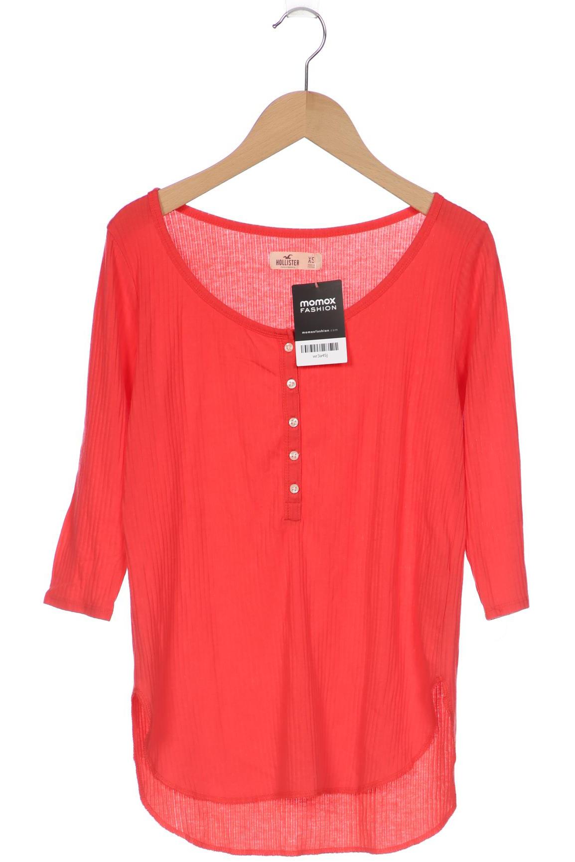 

Hollister Damen Langarmshirt, rot, Gr. 34