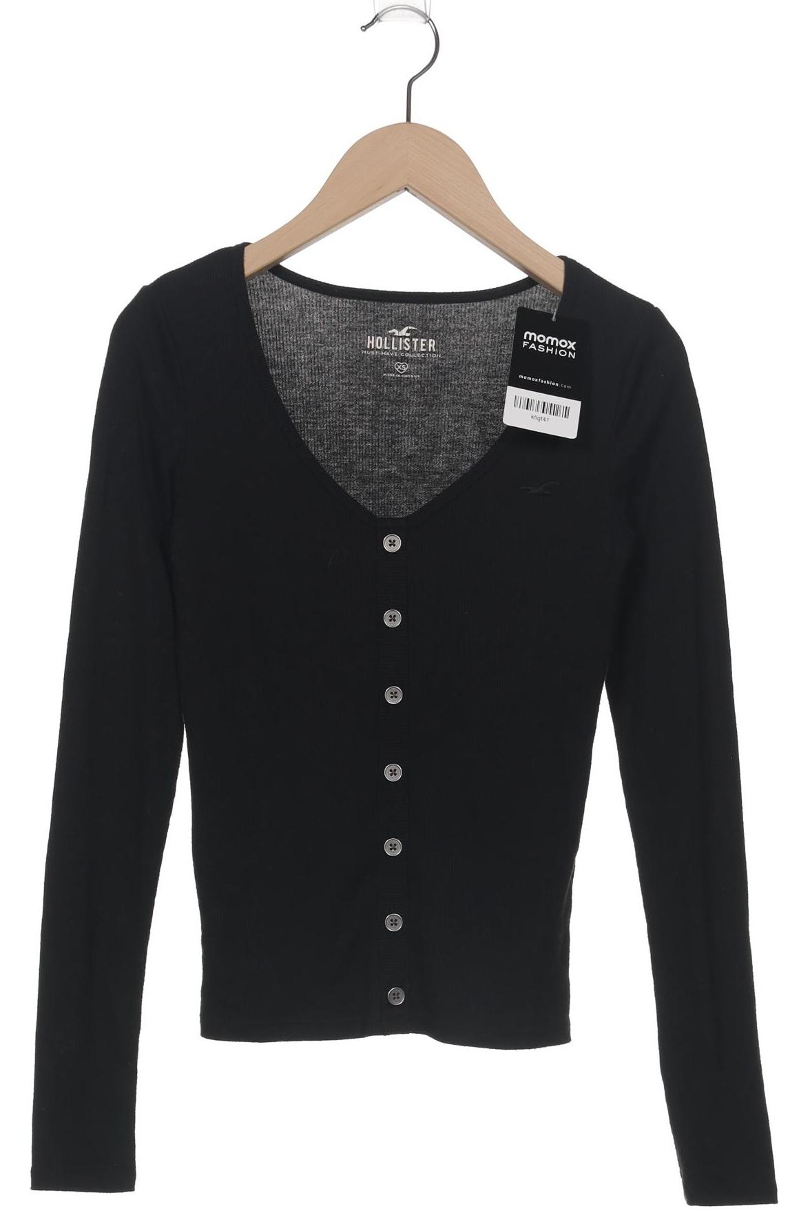 

Hollister Damen Langarmshirt, schwarz, Gr. 34