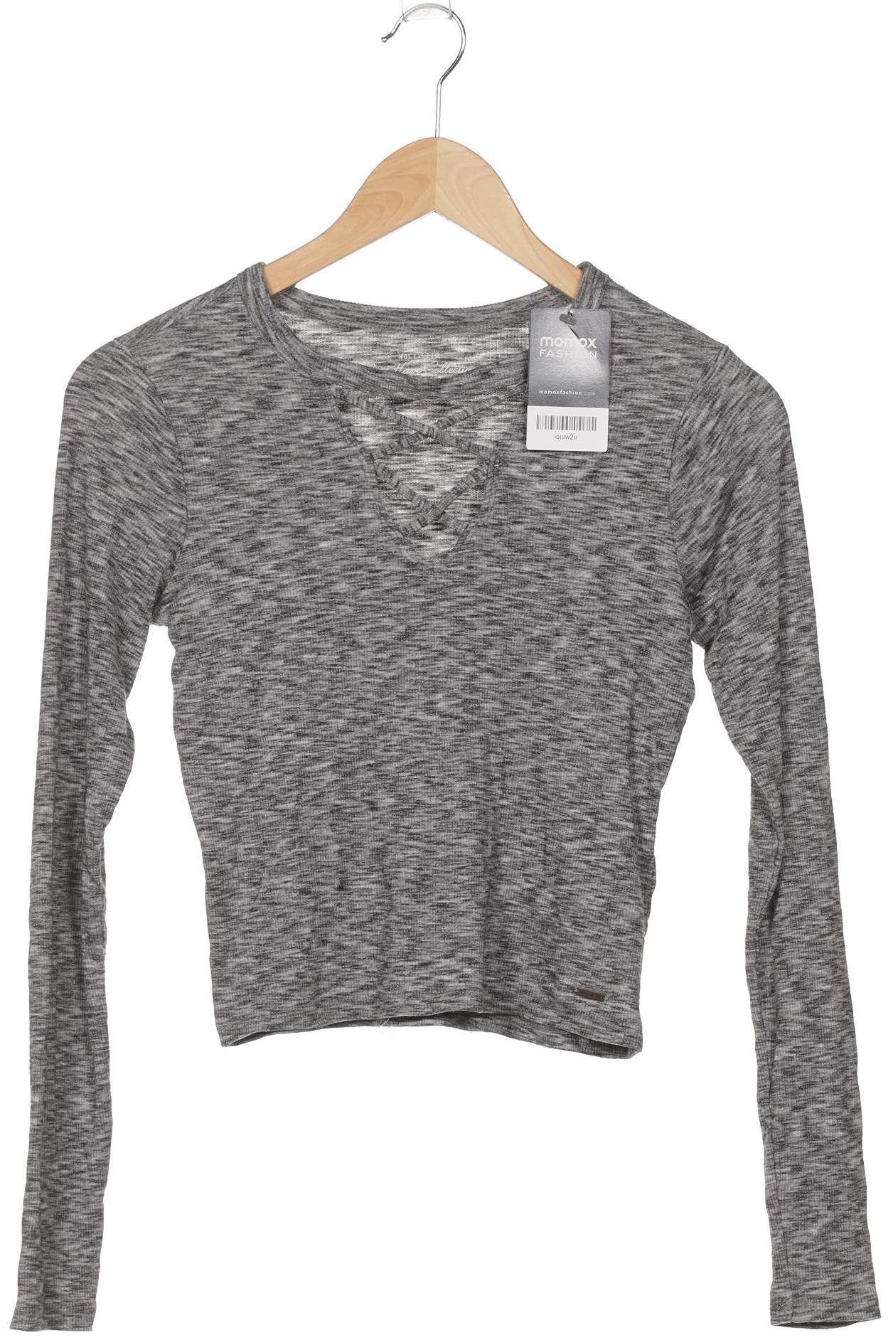 

Hollister Damen Langarmshirt, grau, Gr. 34