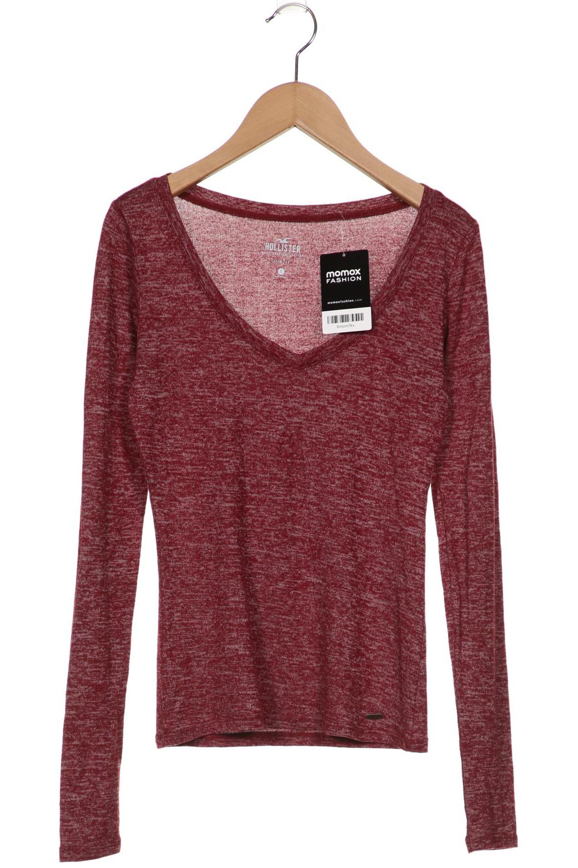 

Hollister Damen Langarmshirt, bordeaux, Gr. 36