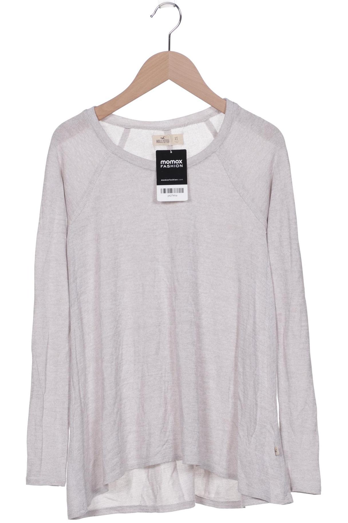 

Hollister Damen Langarmshirt, grau, Gr. 34
