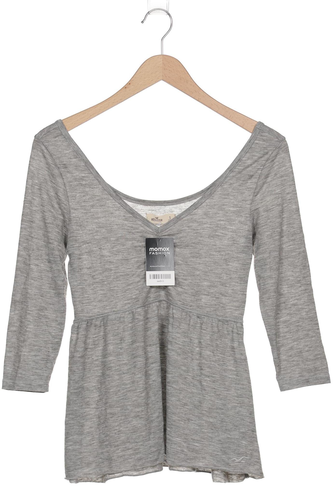 

Hollister Damen Langarmshirt, grau, Gr. 36
