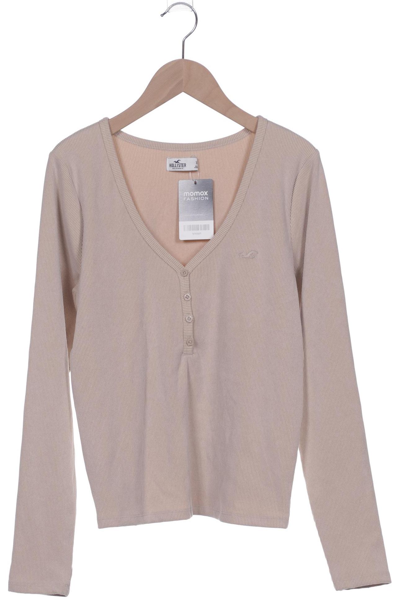 

Hollister Damen Langarmshirt, beige, Gr. 44