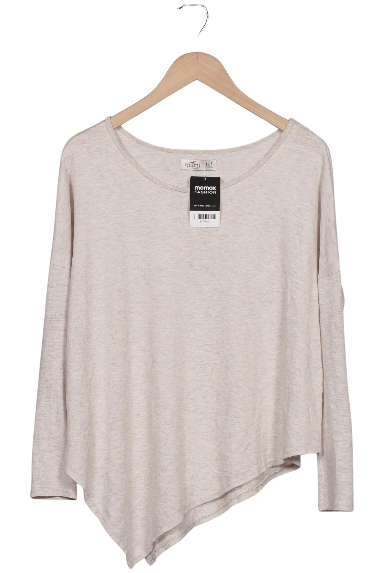 

Hollister Damen Langarmshirt, cremeweiß, Gr. 34