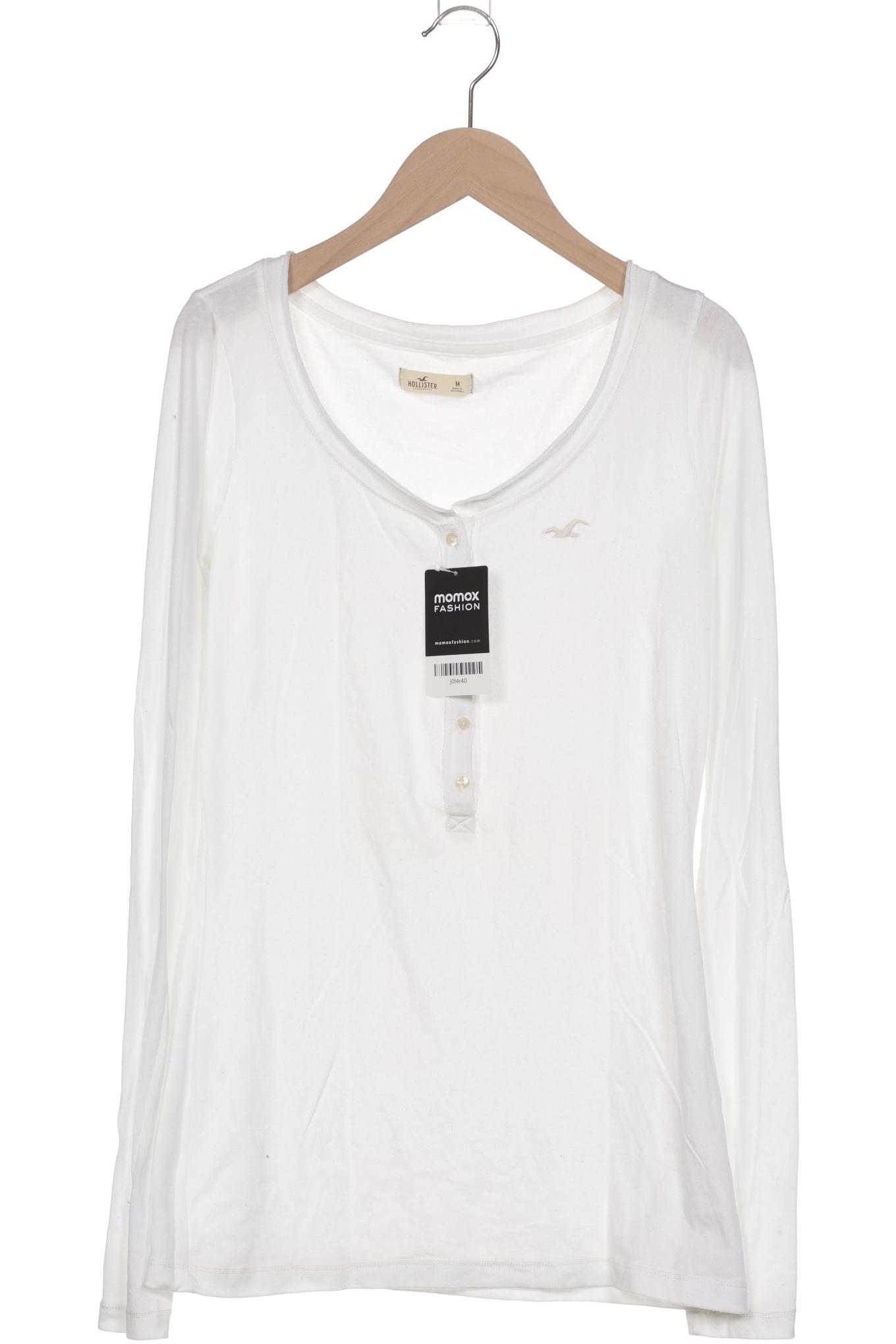

Hollister Damen Langarmshirt, weiß, Gr. 38